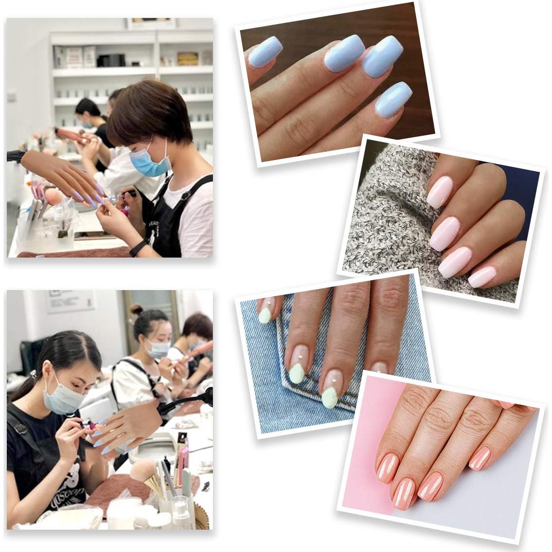 Mano de Práctica de Silicona LIONVISON para Uñas Acrílicas