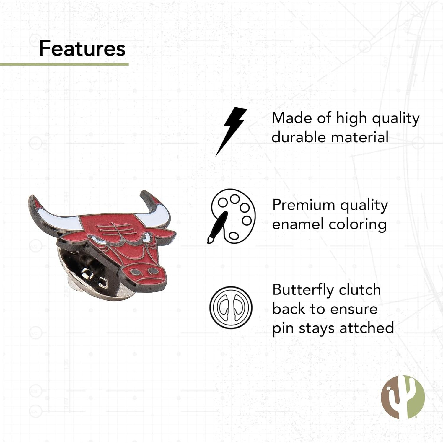 Pin de Solapa Cactus del Desierto NBA Chicago Bulls Esmalte