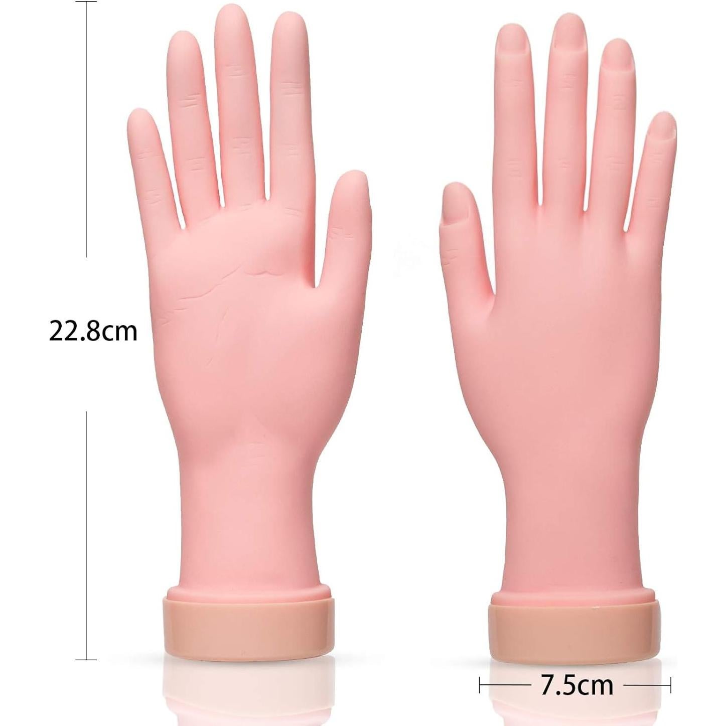 Mano de Práctica de Uñas AORAEM Flexible 22.8cm