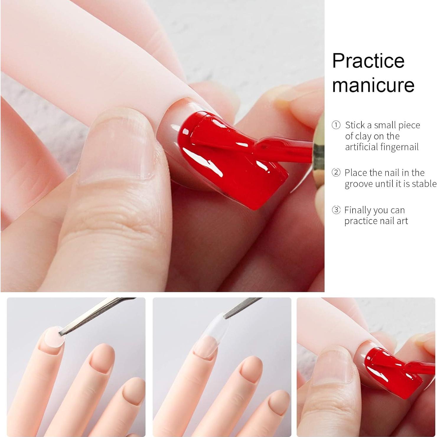 Mano de Práctica de Uñas AORAEM Flexible 22.8cm