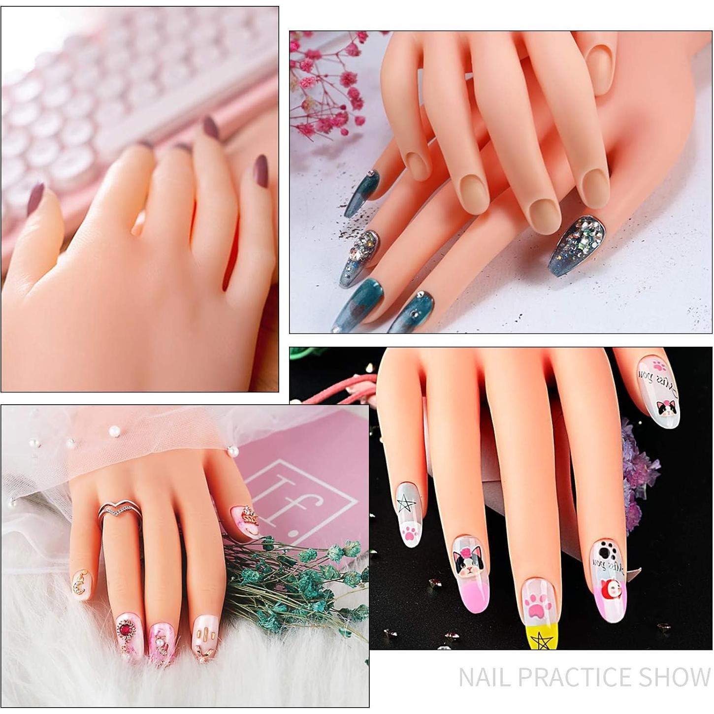 Mano de Práctica de Uñas AORAEM Flexible 22.8cm