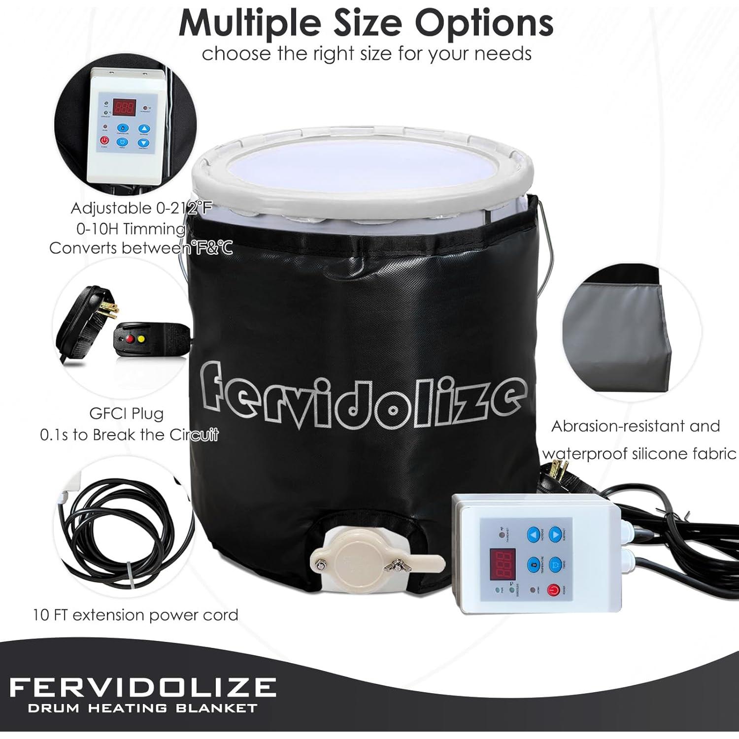 Calentador de Tambor Aislado JIUZAN 350W 120V 5 Galones