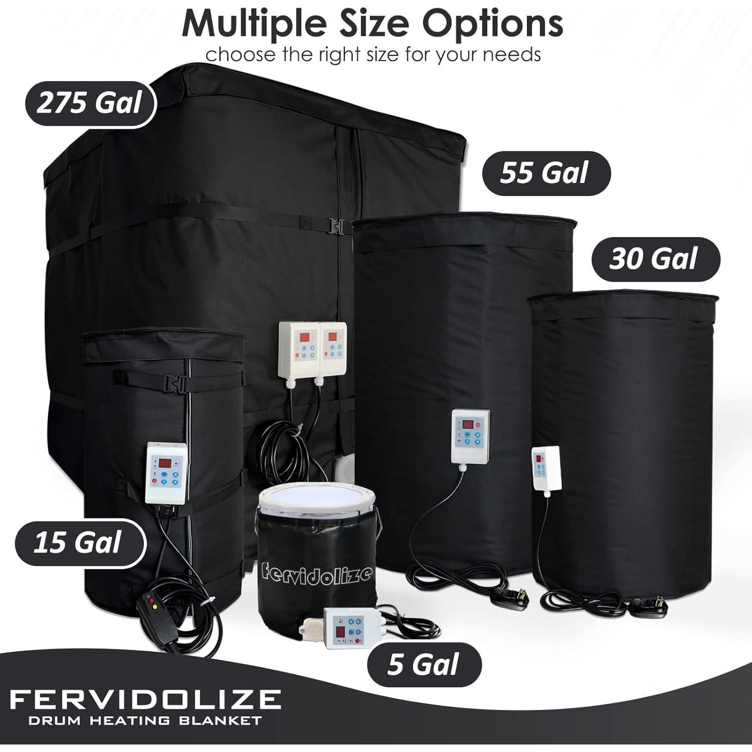 Calentador de Tambor Aislado JIUZAN 350W 120V 5 Galones