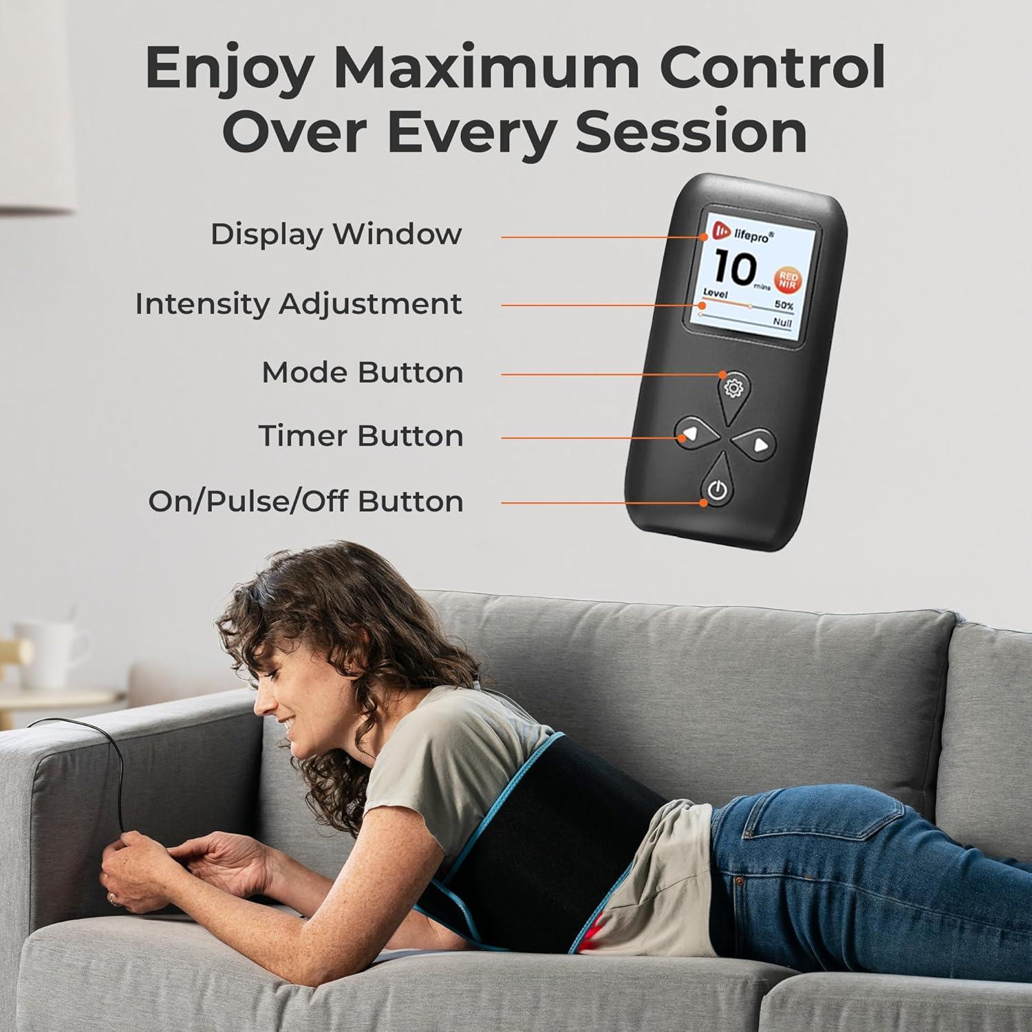 Cinturón de Terapia de Luz Roja LifePro - 660nm y 850nm
