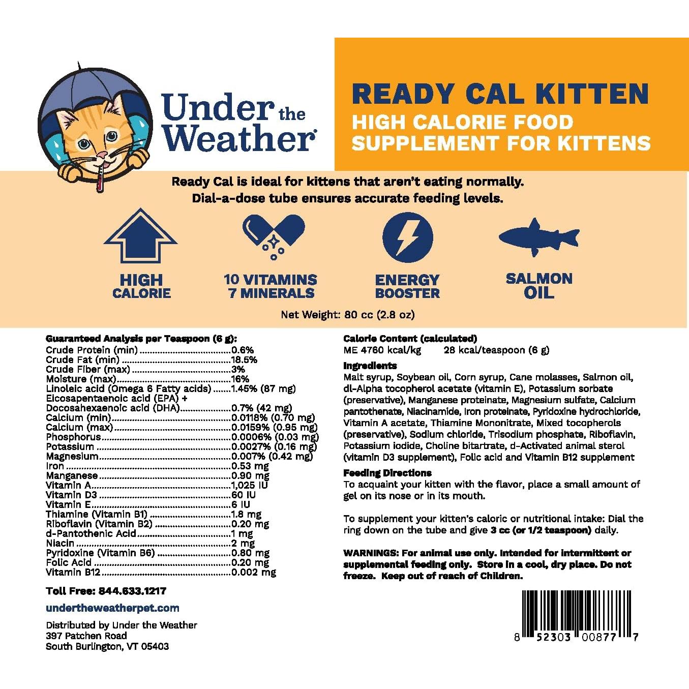 Suplemento Nutricional para Gatitos Bajo el Clima 80cc