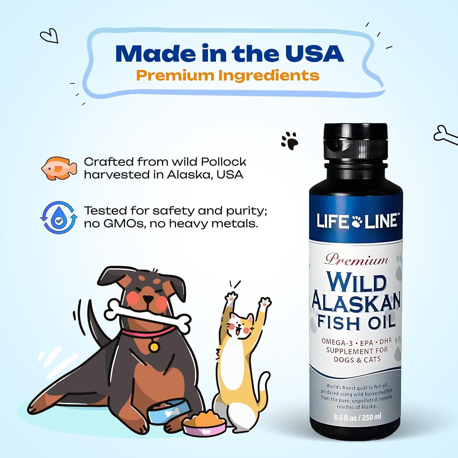 Aceite de Pescado Omega-3 Life Line Pet Nutrition 240g