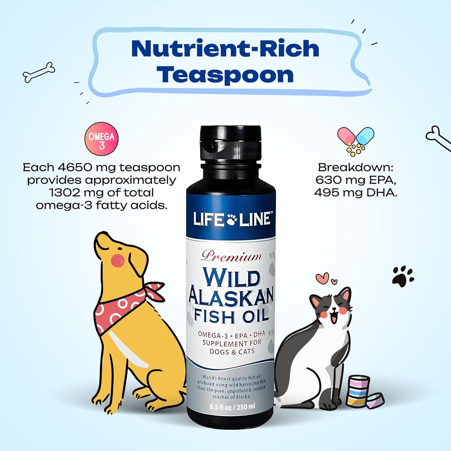 Aceite de Pescado Omega-3 Life Line Pet Nutrition 240g