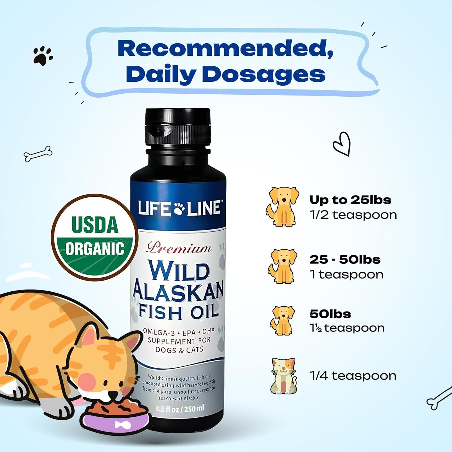 Aceite de Pescado Omega-3 Life Line Pet Nutrition 240g