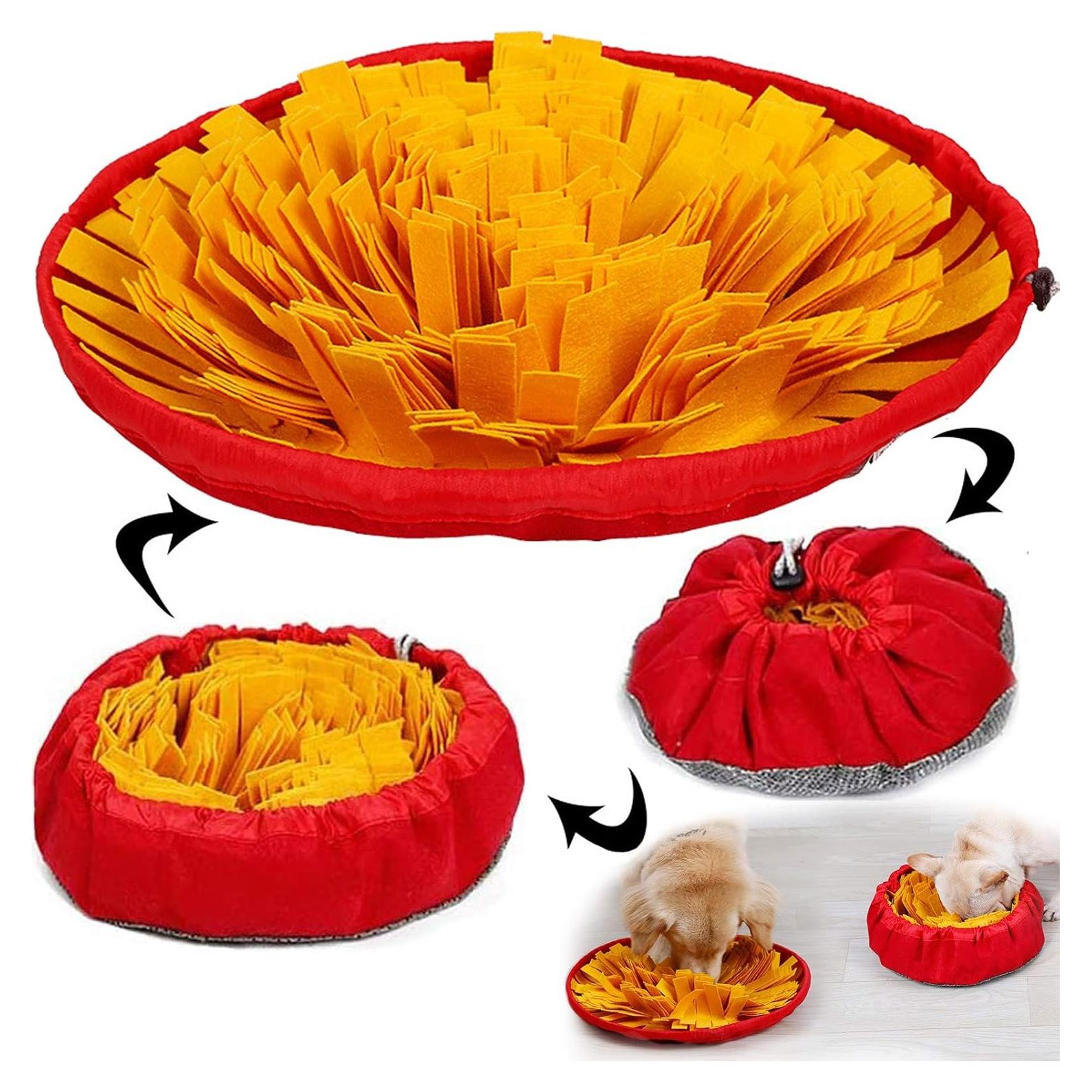 Manta de Olfateo AWOOF para Perros y Gatos Amarilla - Juego Interactivo