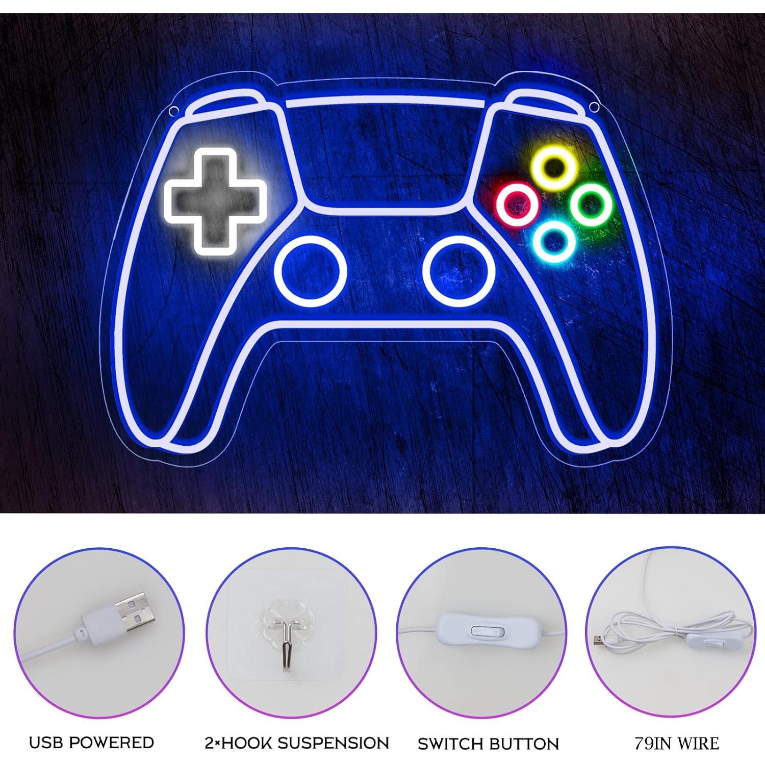 Luz de Neón Gamer Ethereal Lomoer Controlador LED USB 41.4x29cm