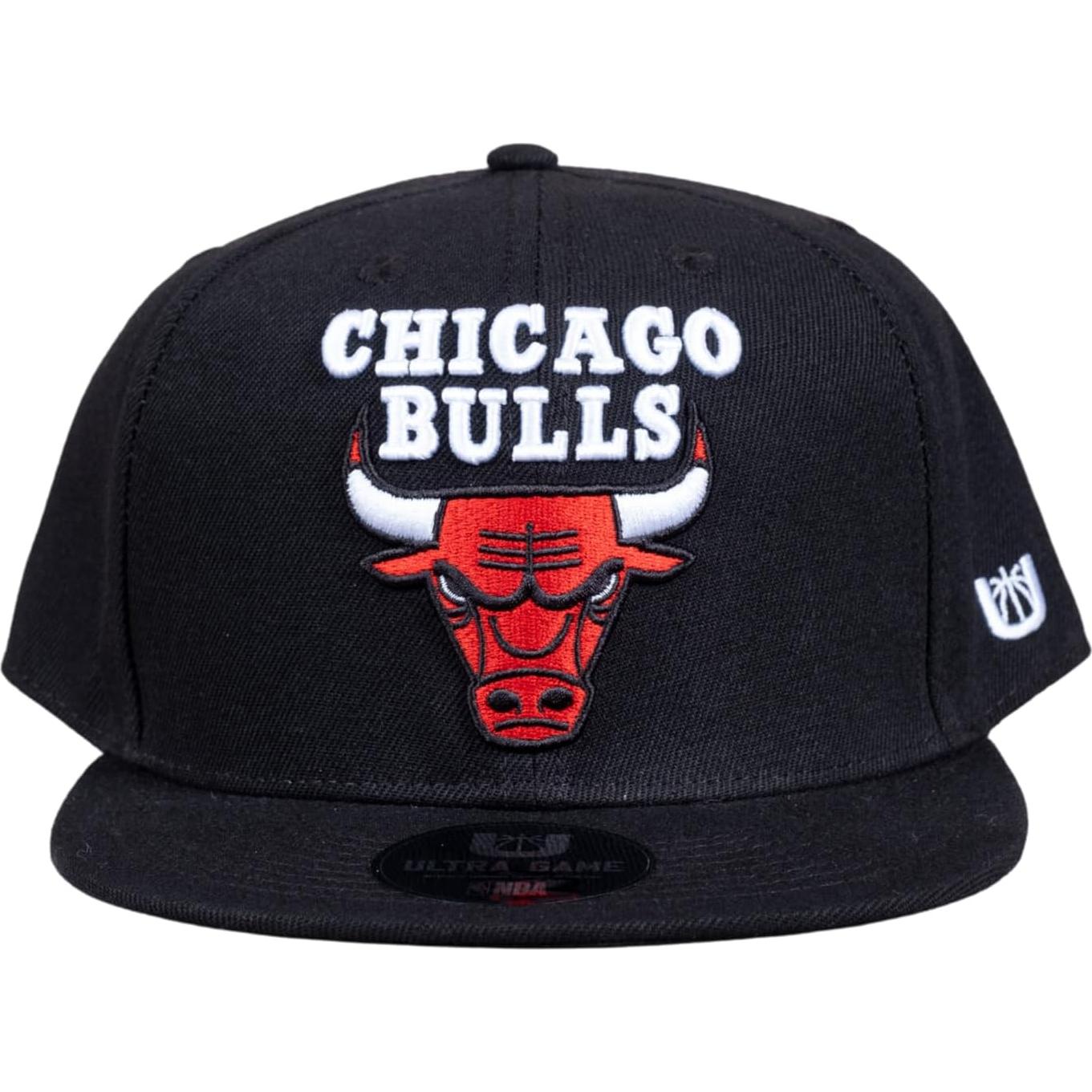 Gorro de Béisbol Ultra Game NBA Chicago Bulls Negro