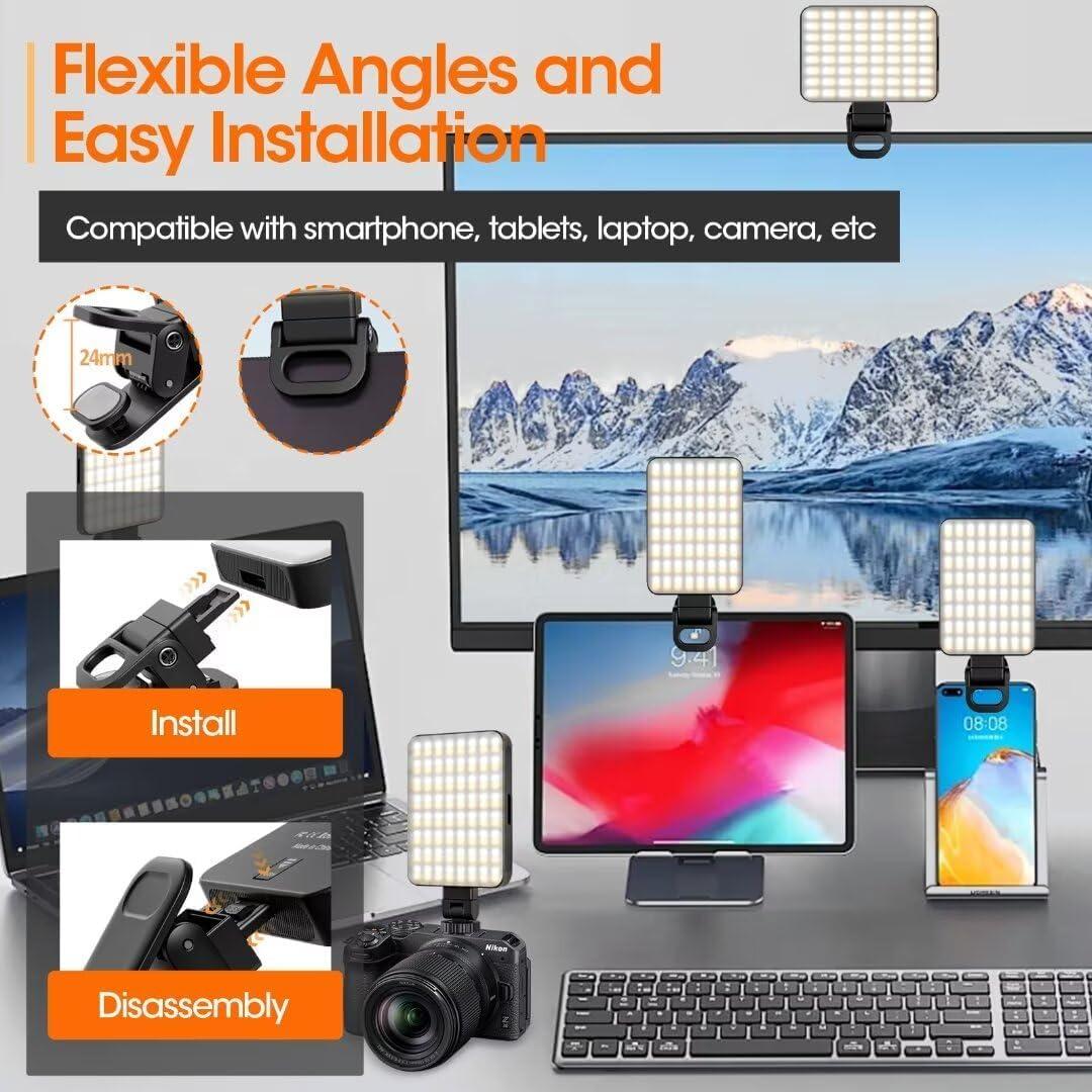 Luz de Selfie Magnética JINGCOOL, 3 Modos, 2000mAh, Portátil