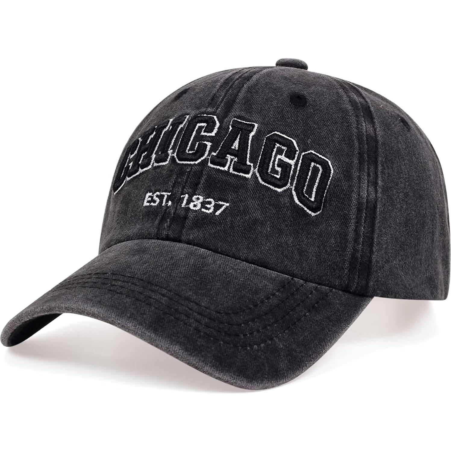 Gorra Vintage Chicago UMiCHOi Unisex Ajustable 3D