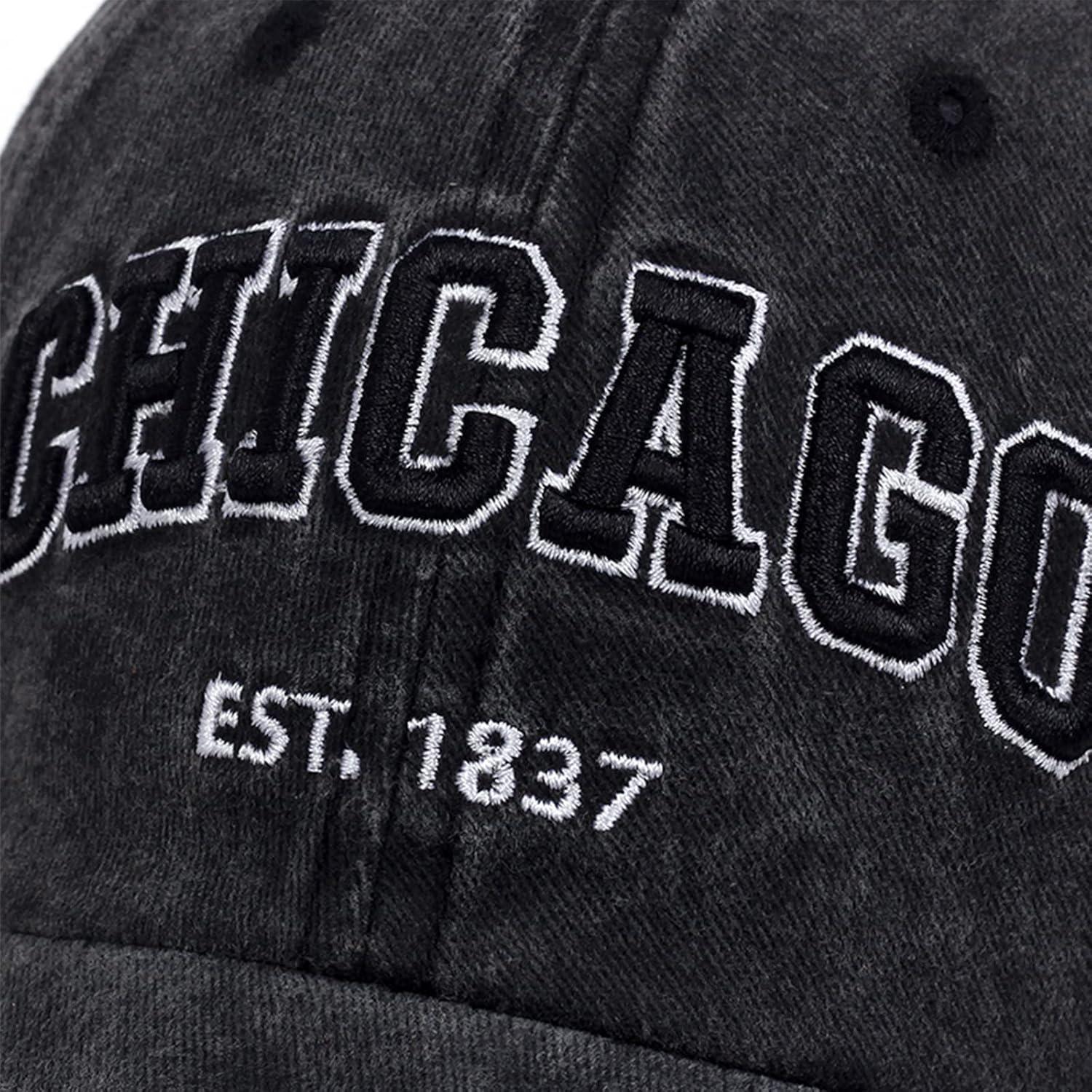 Gorra Vintage Chicago UMiCHOi Unisex Ajustable 3D