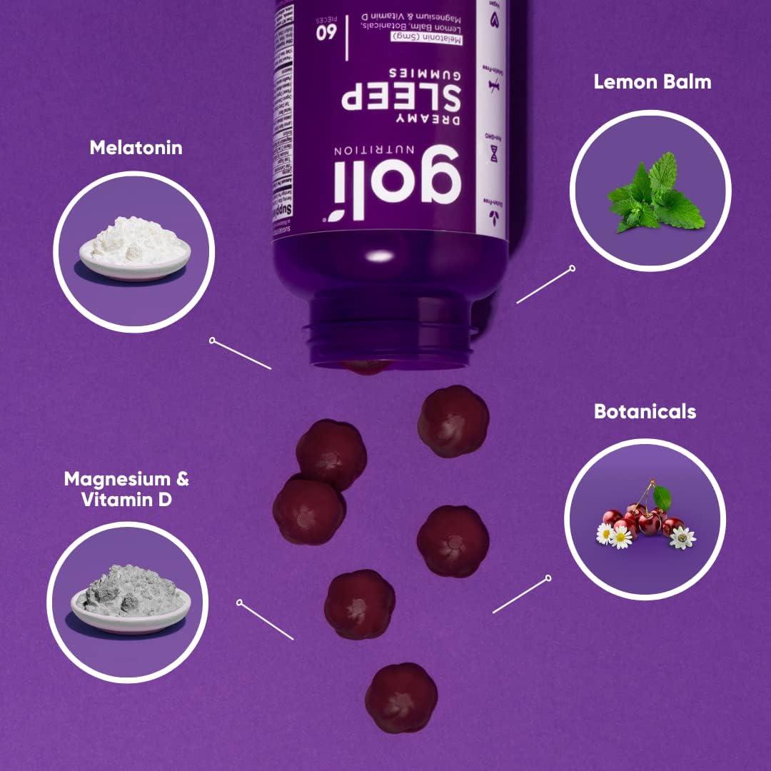 Gominolas de Sueño Soñado Goli - 60 Unidades - Veganas y Sin Gluten