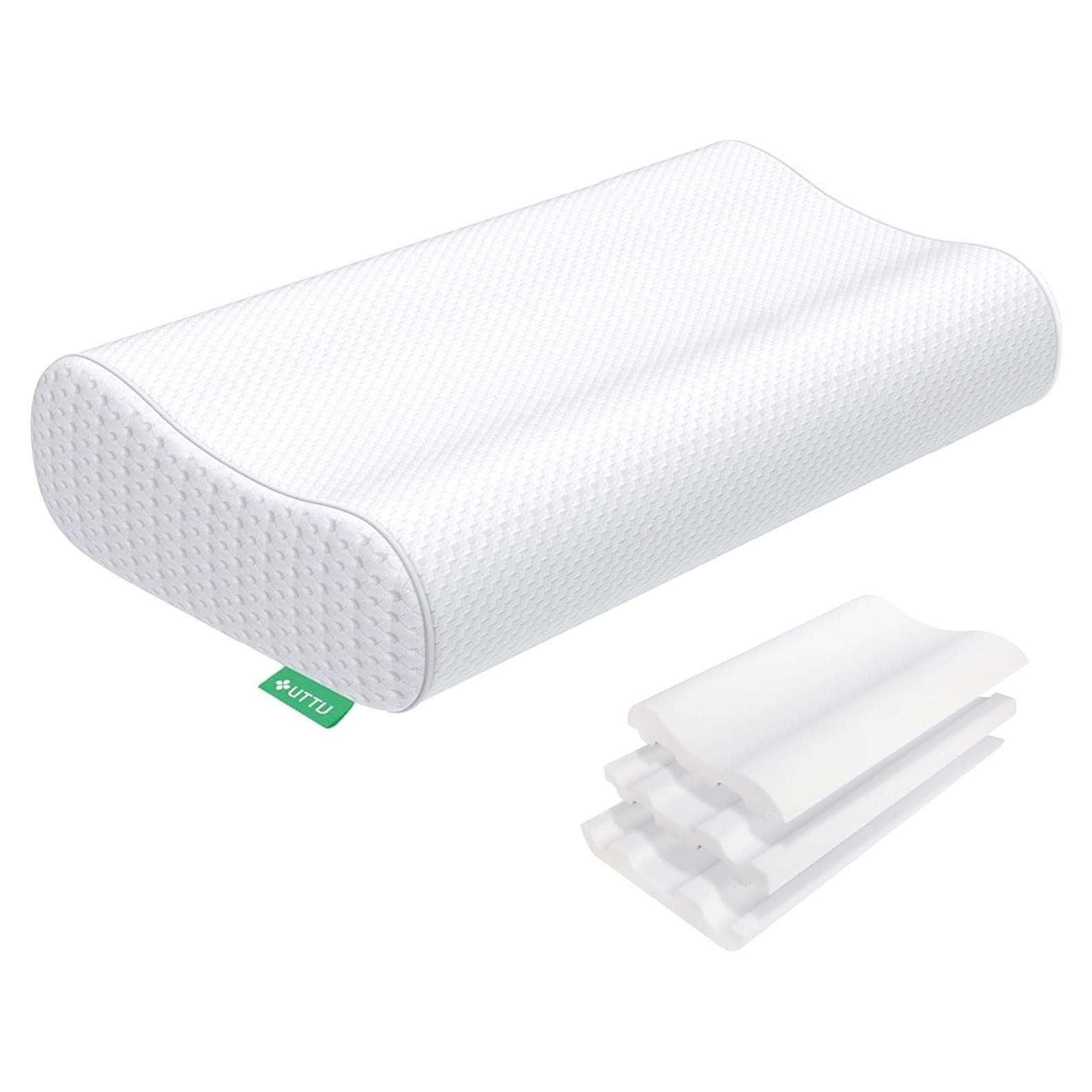 Almohada Cervical UTTU Ajustable Espuma con Memoria 60x35.6cm