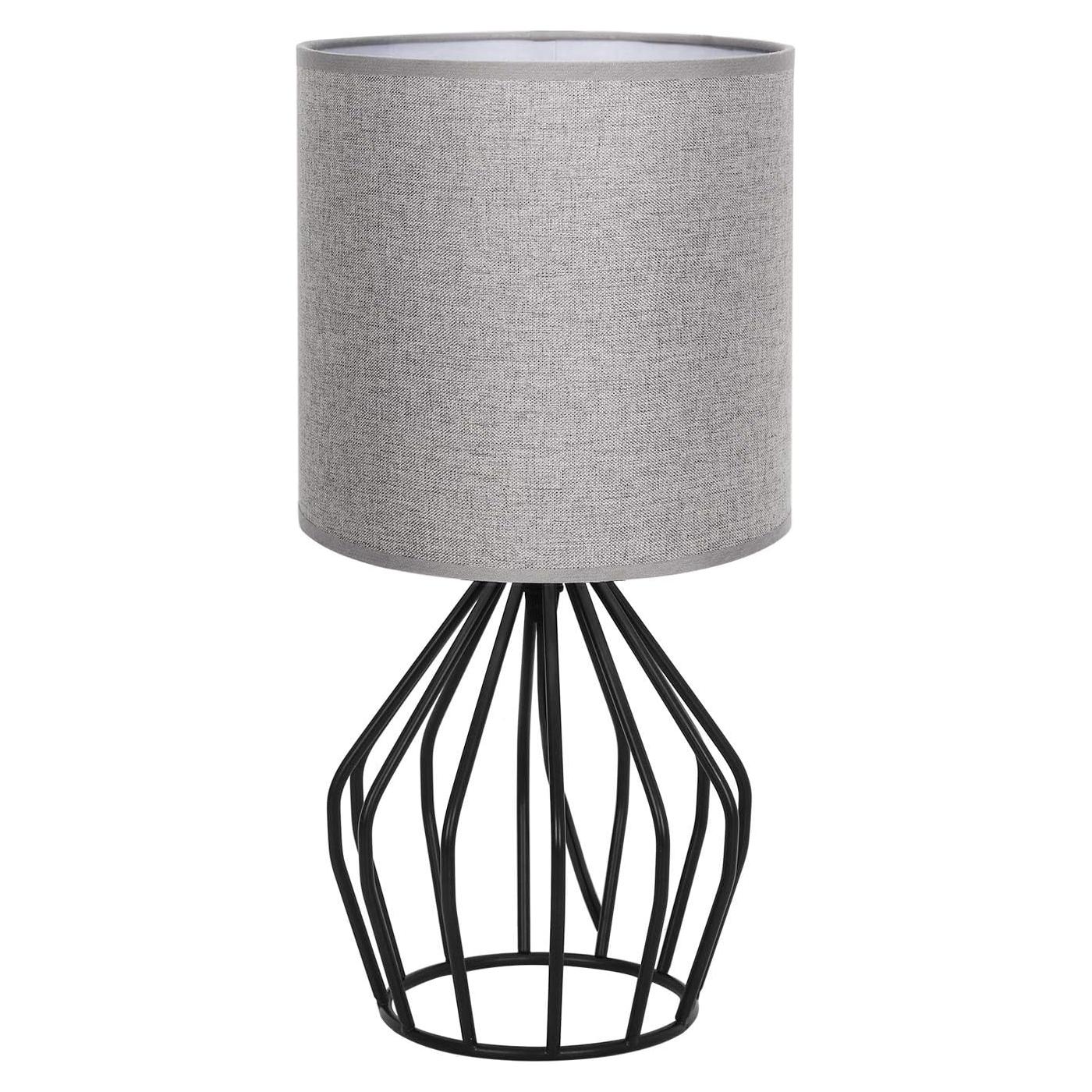 Lámpara de Mesa HAITRAL Gris 37x18 cm Estilo Moderno