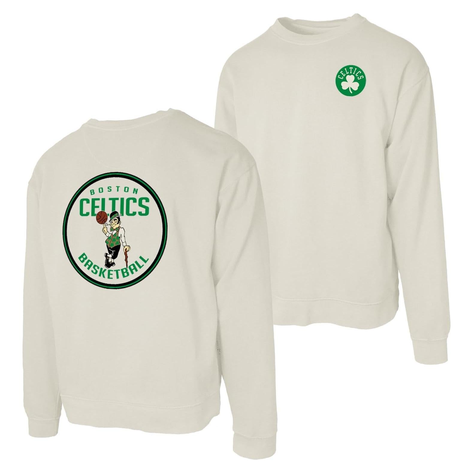 Sudadera Blue 84 Boston Celtics Cuello Redondo Marfil