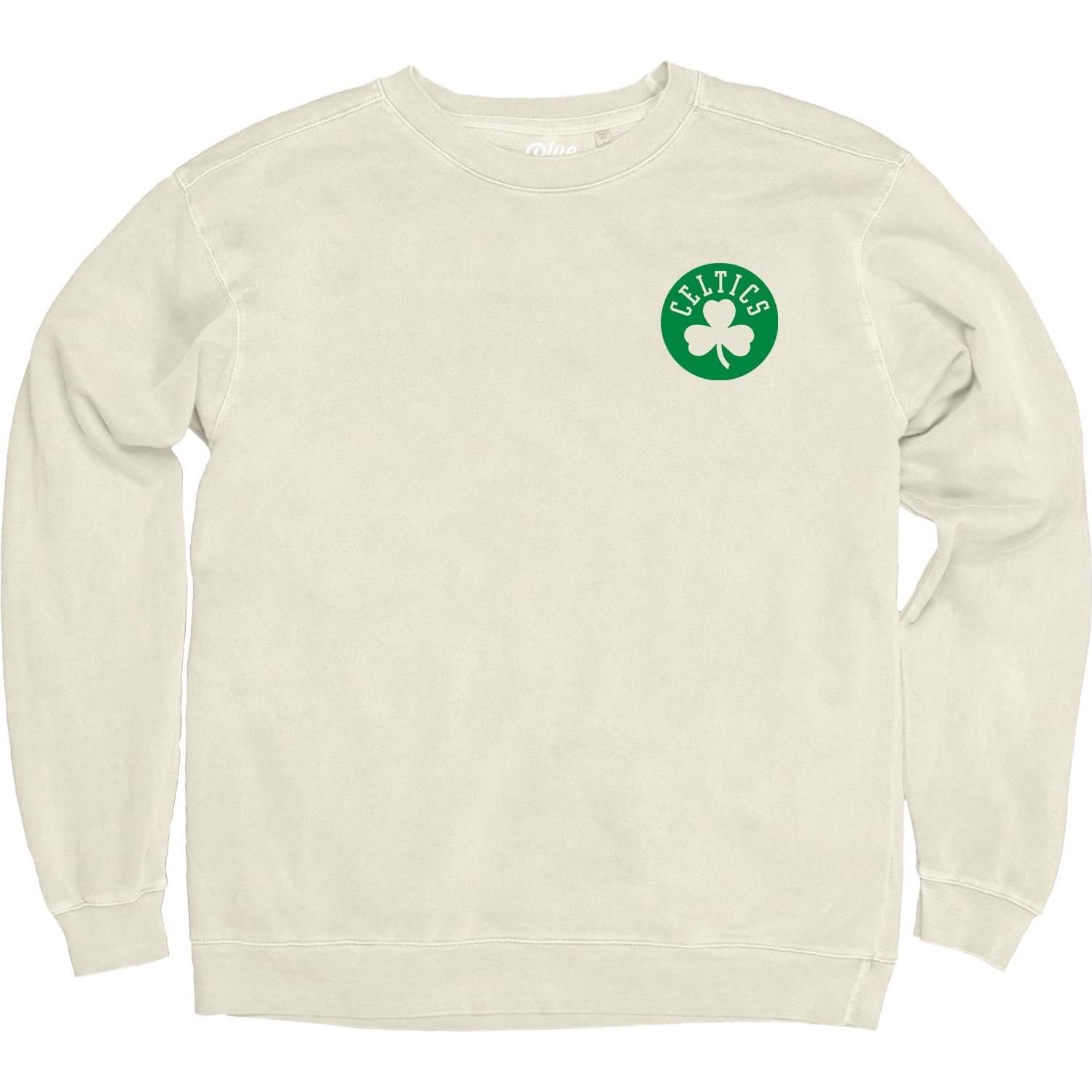 Sudadera Blue 84 Boston Celtics Cuello Redondo Marfil
