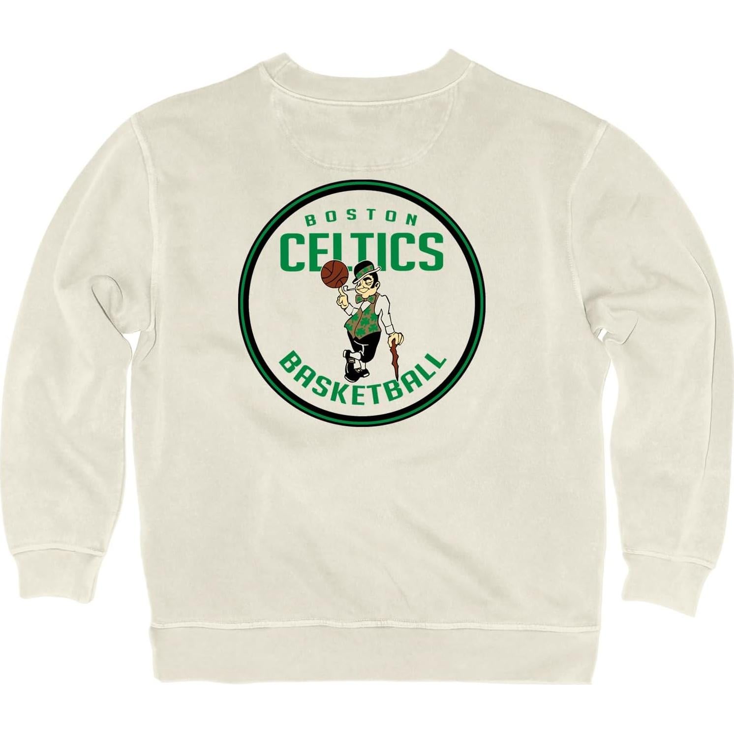Sudadera Blue 84 Boston Celtics Cuello Redondo Marfil