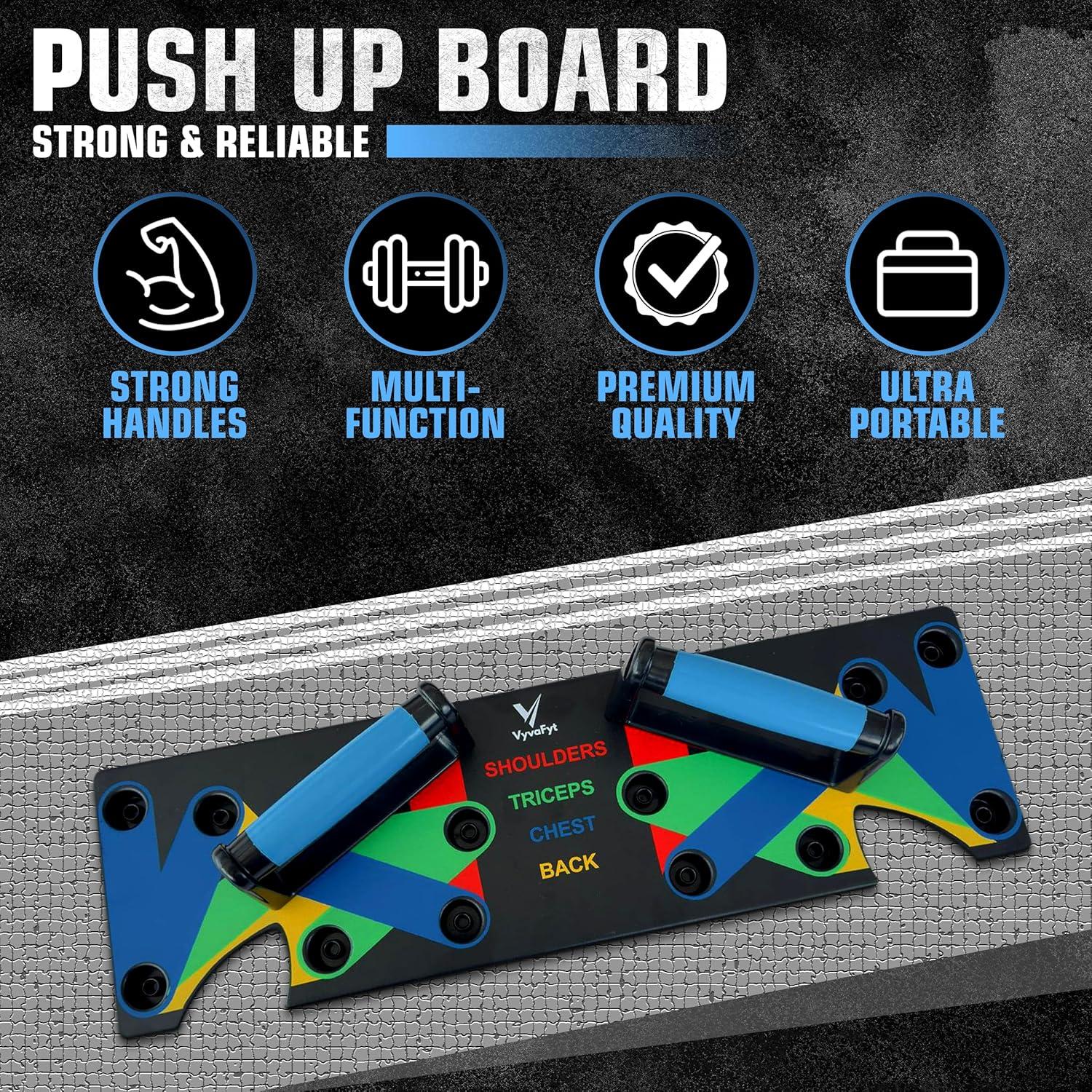 Tabla de Flexiones Plegable Vyva Fyt - Entrenamiento Multifuncional