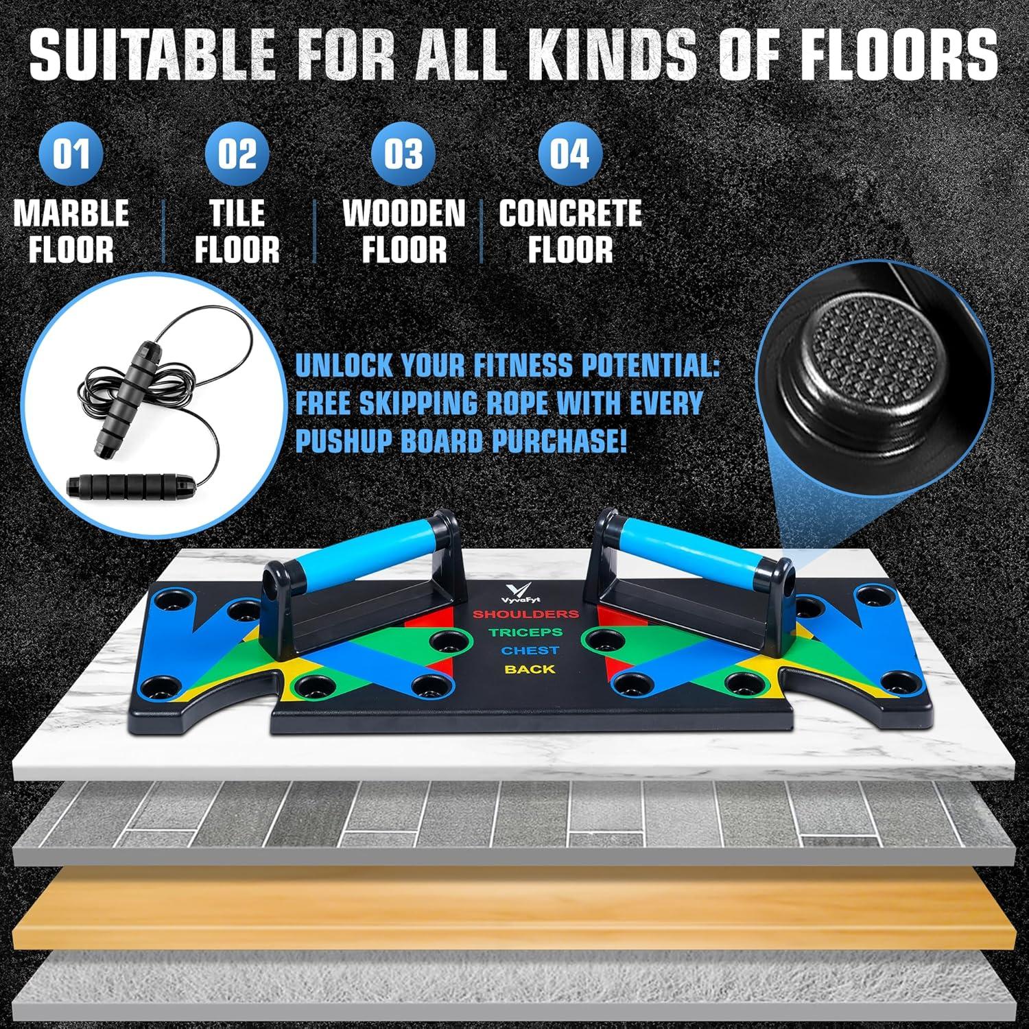 Tabla de Flexiones Plegable Vyva Fyt - Entrenamiento Multifuncional