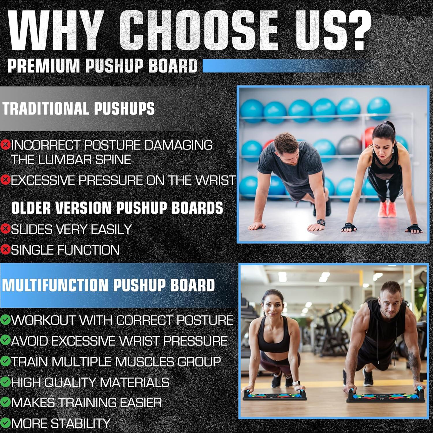 Tabla de Flexiones Plegable Vyva Fyt - Entrenamiento Multifuncional