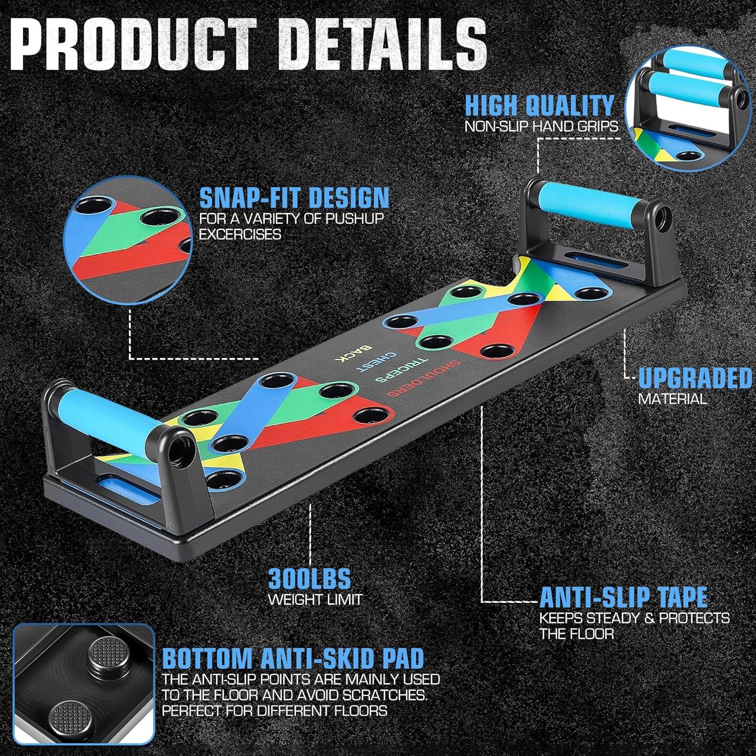 Tabla de Flexiones Plegable Vyva Fyt - Entrenamiento Multifuncional