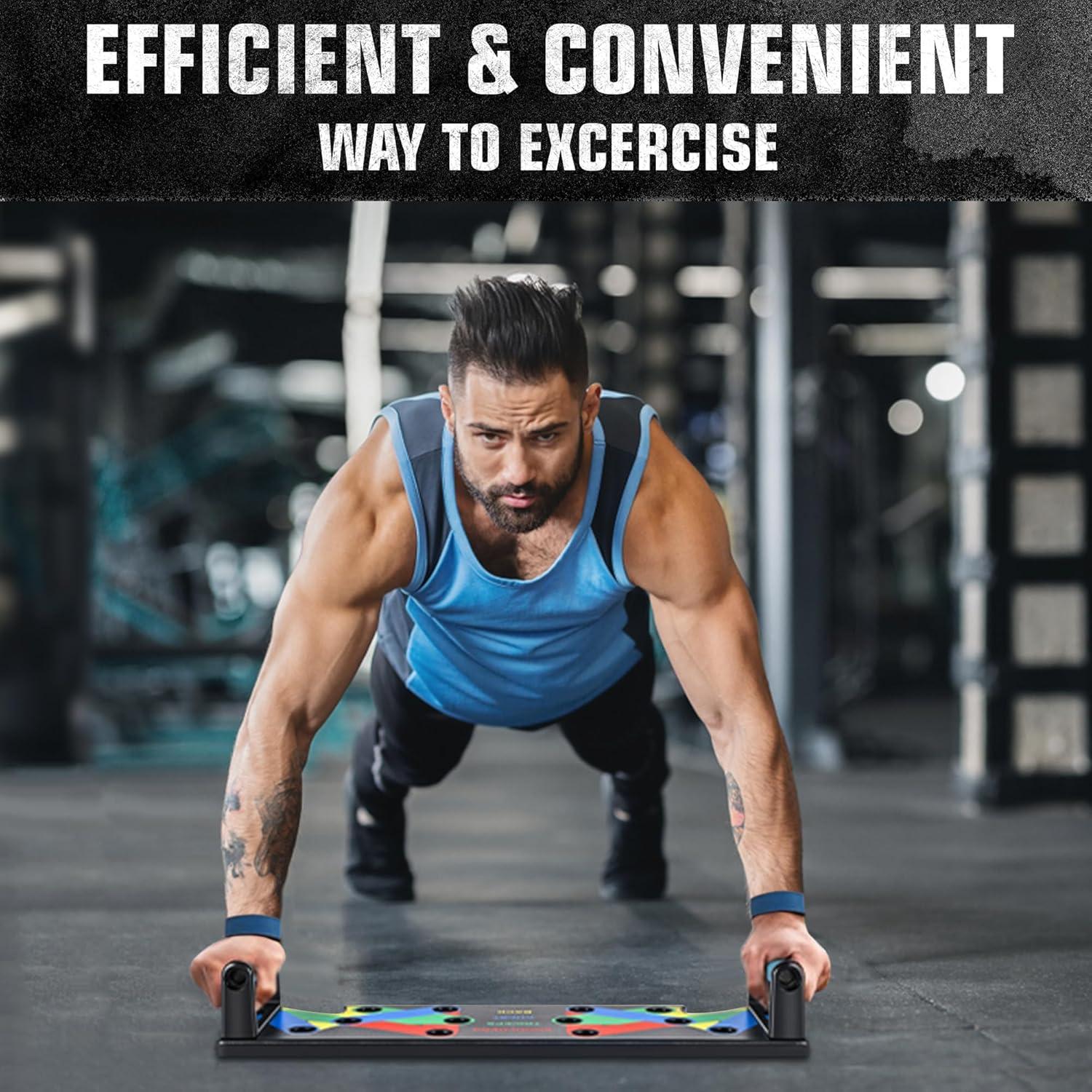 Tabla de Flexiones Plegable Vyva Fyt - Entrenamiento Multifuncional