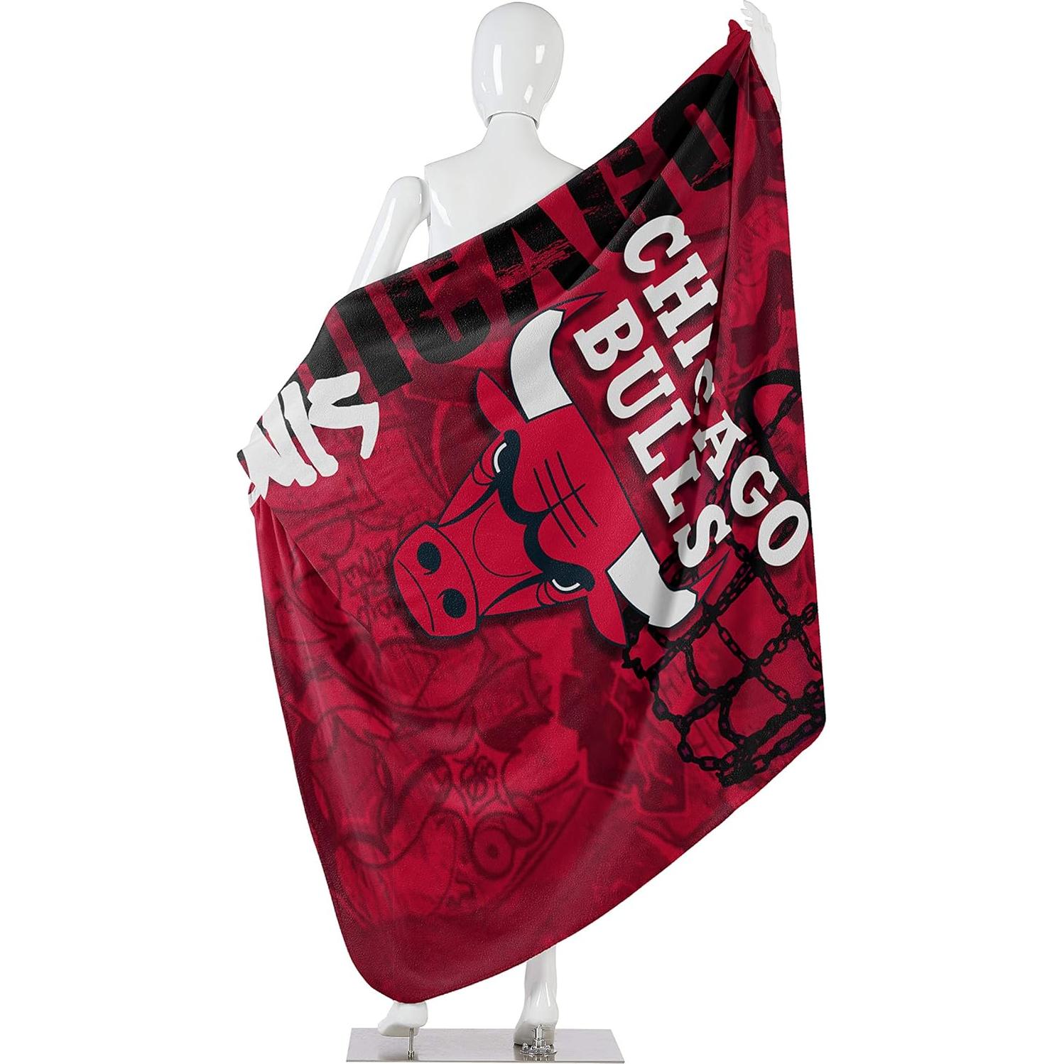 Manta Polar Unisex NBA Chicago Bulls 127x152 cm