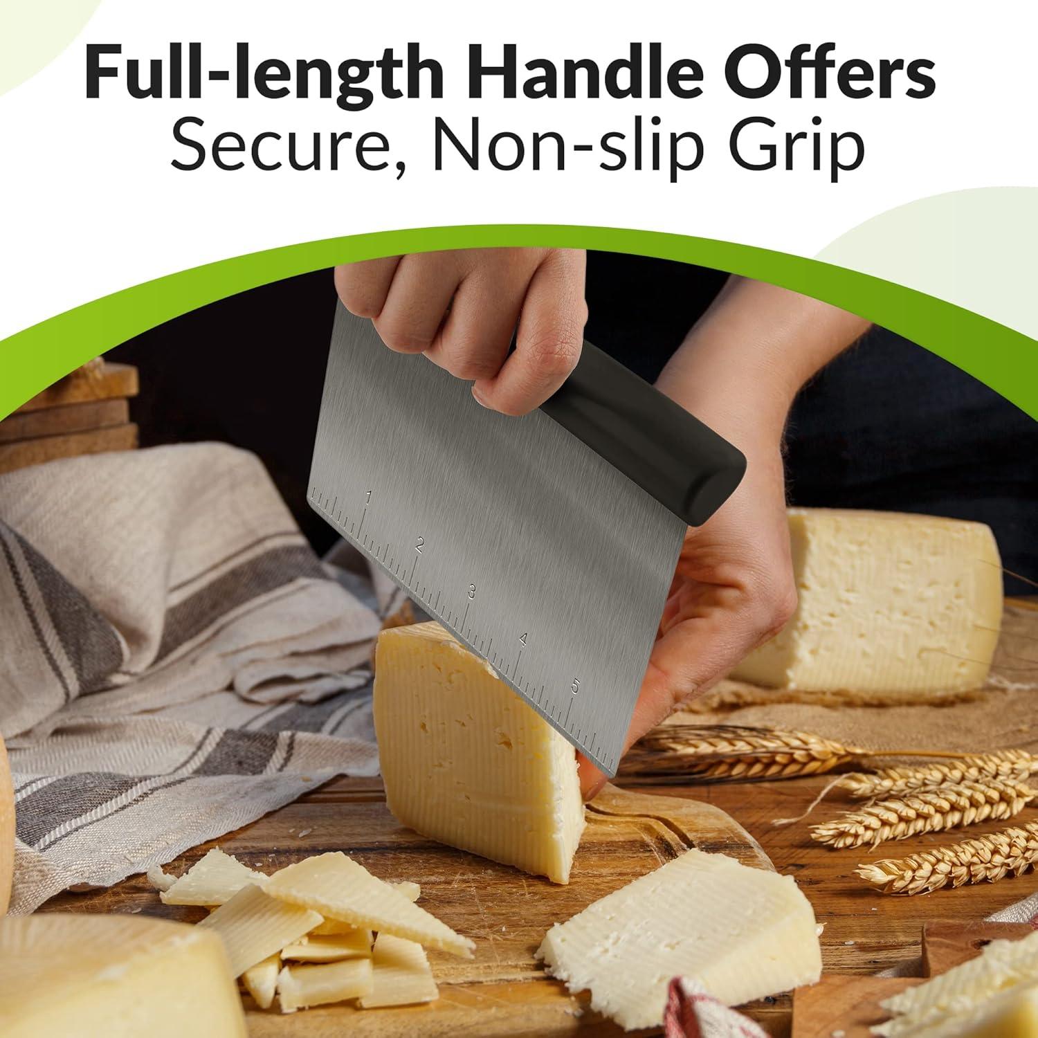 Raspador de Masa Rainspire de Acero Inoxidable Negro 15 cm