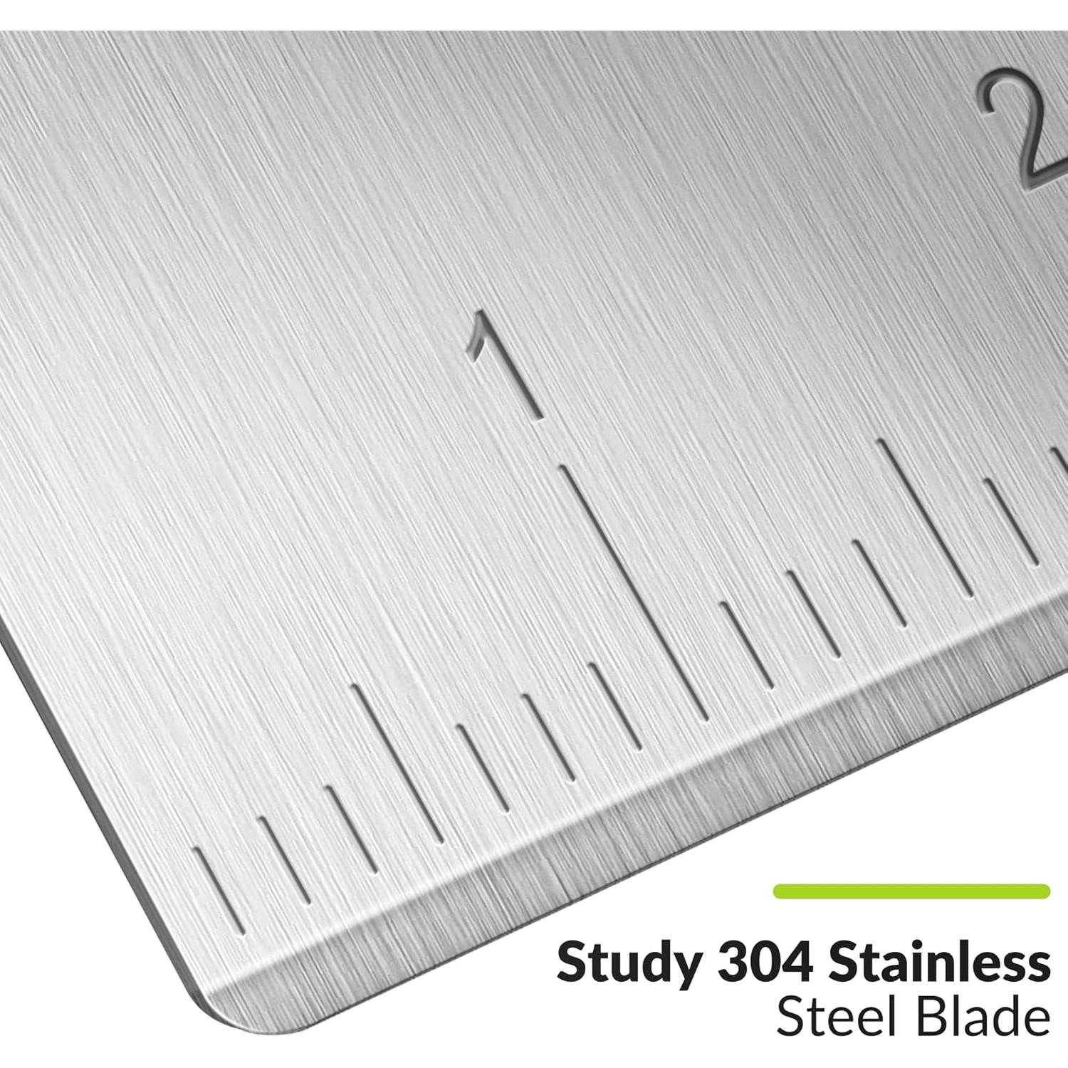 Raspador de Masa Rainspire de Acero Inoxidable Negro 15 cm