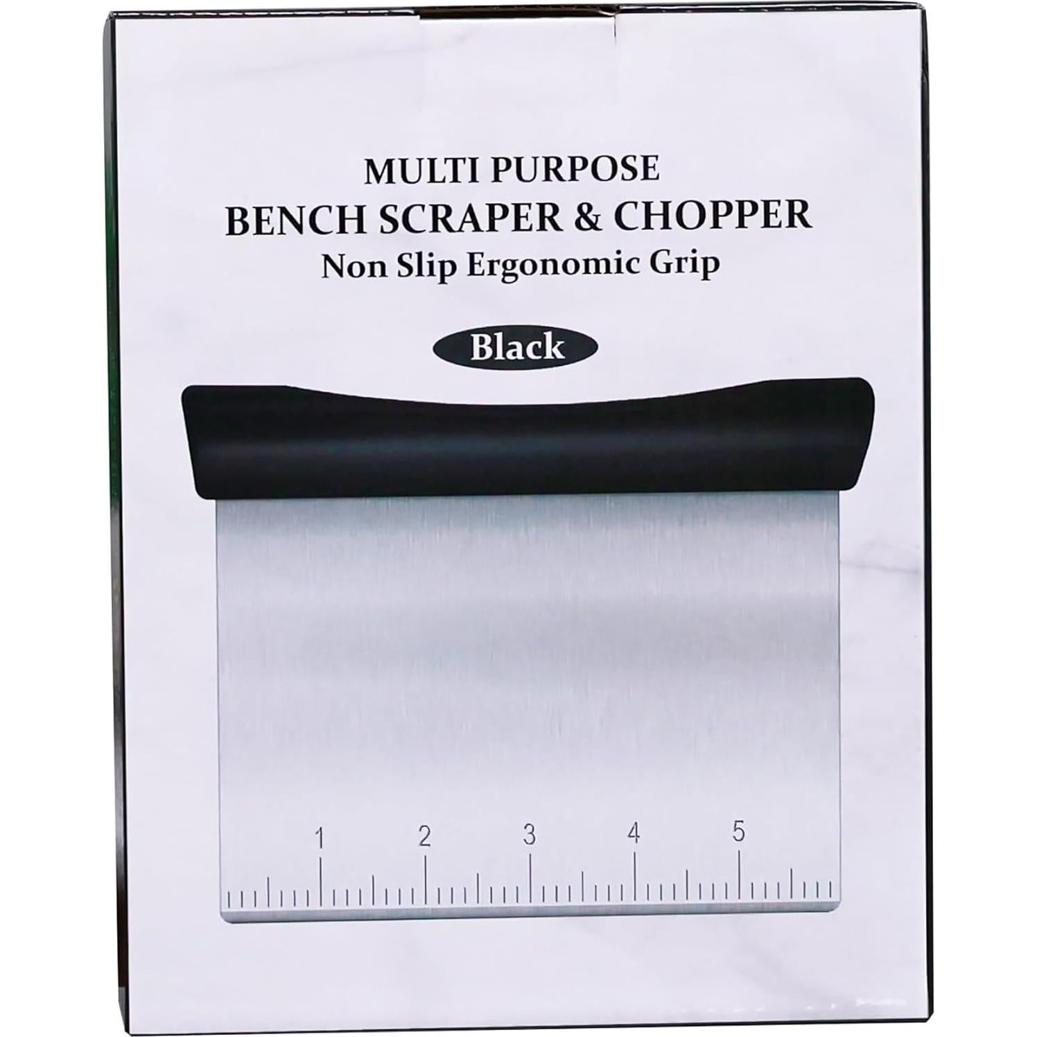 Raspador de Masa Rainspire de Acero Inoxidable Negro 15 cm