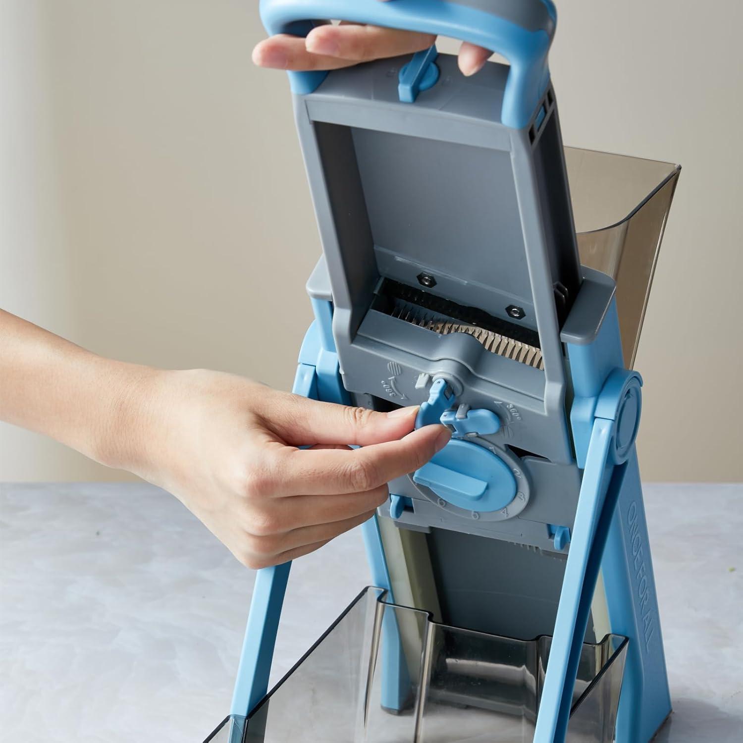 Cortadora Mandolina ZTQCSQ 5 en 1 Ajustable Azul 0.99 kg