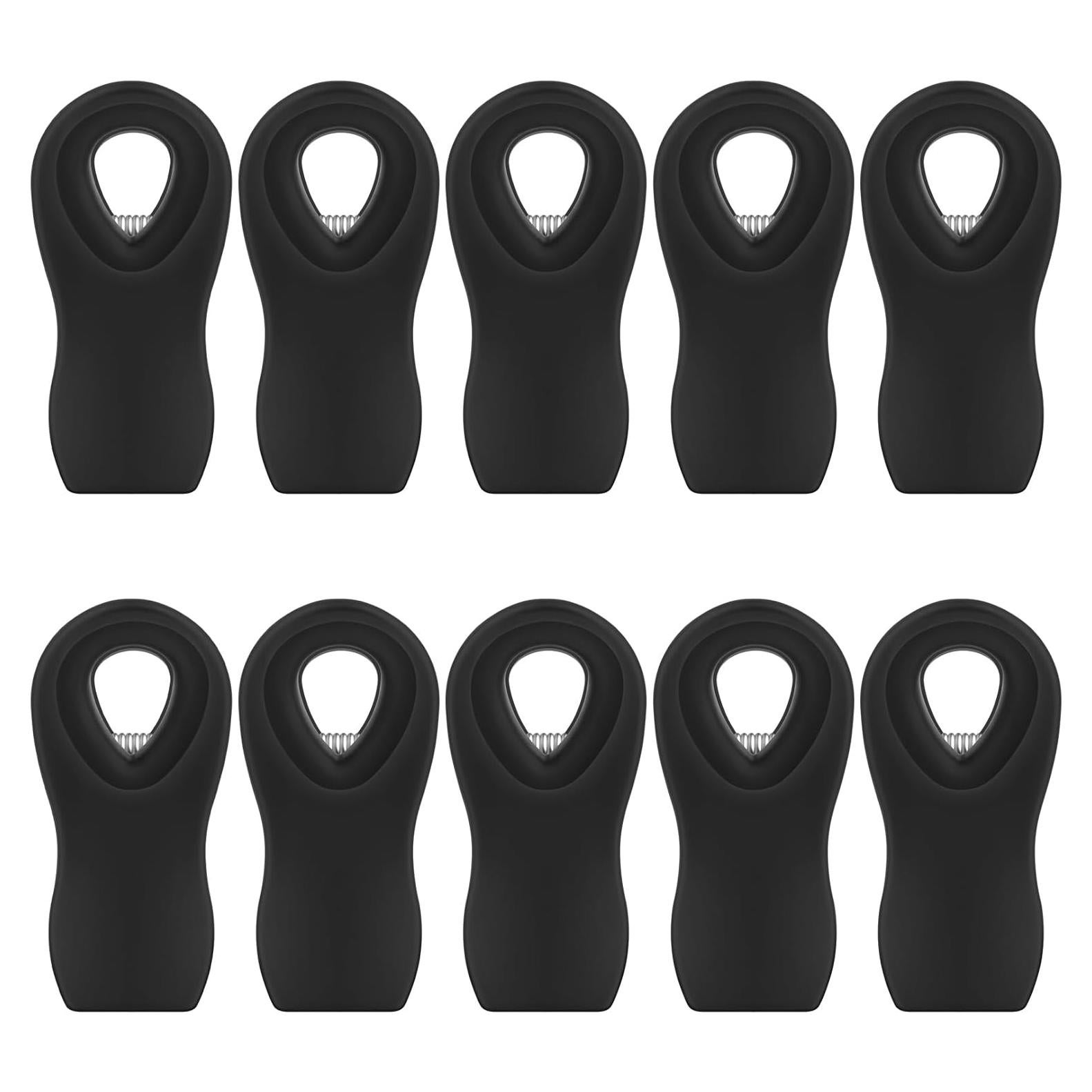 Paquete de 10 Clips Magnéticos WUDIME para Snacks Negros