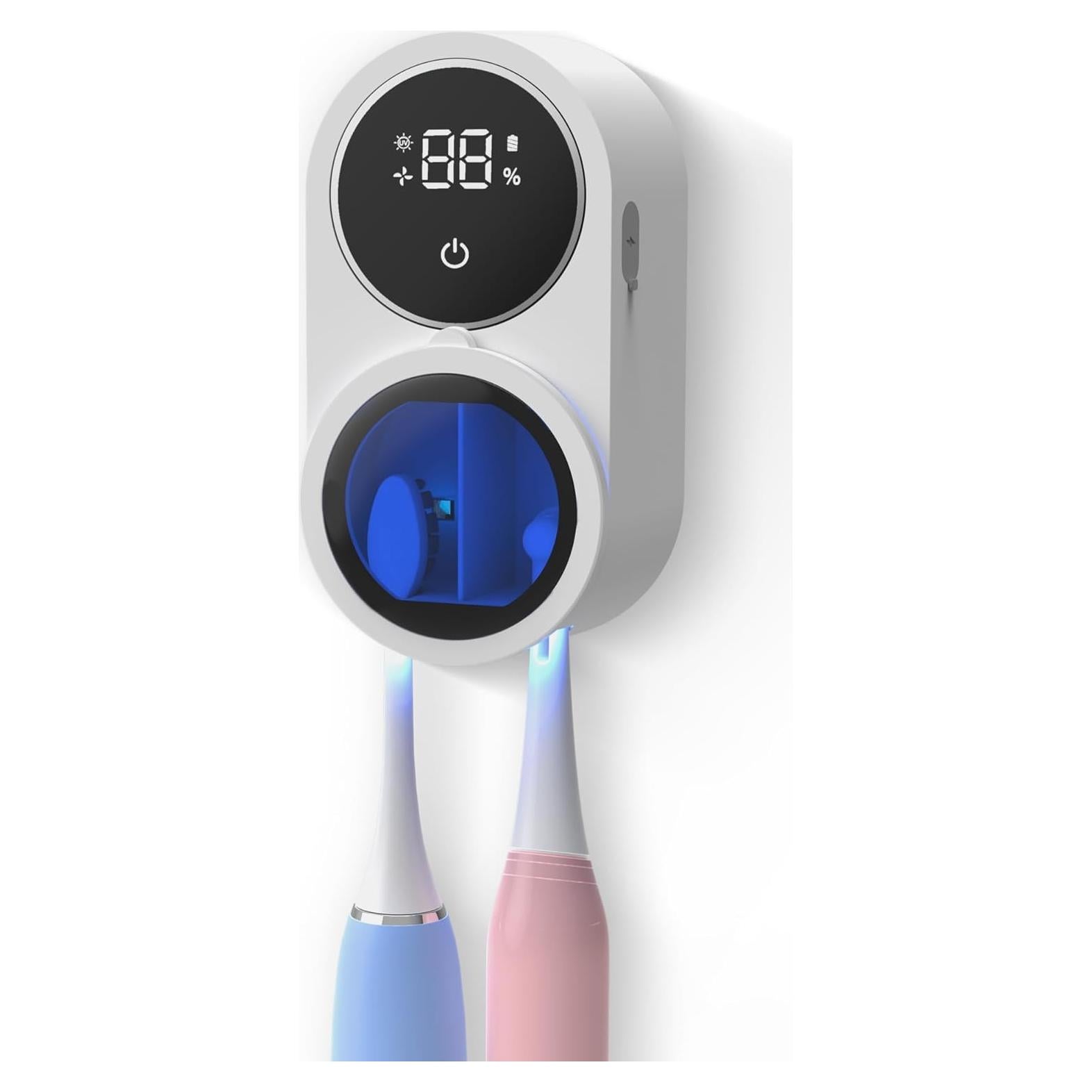 Soporte Limpiador de Cepillos de Dientes Biodzzs x122 Blanco