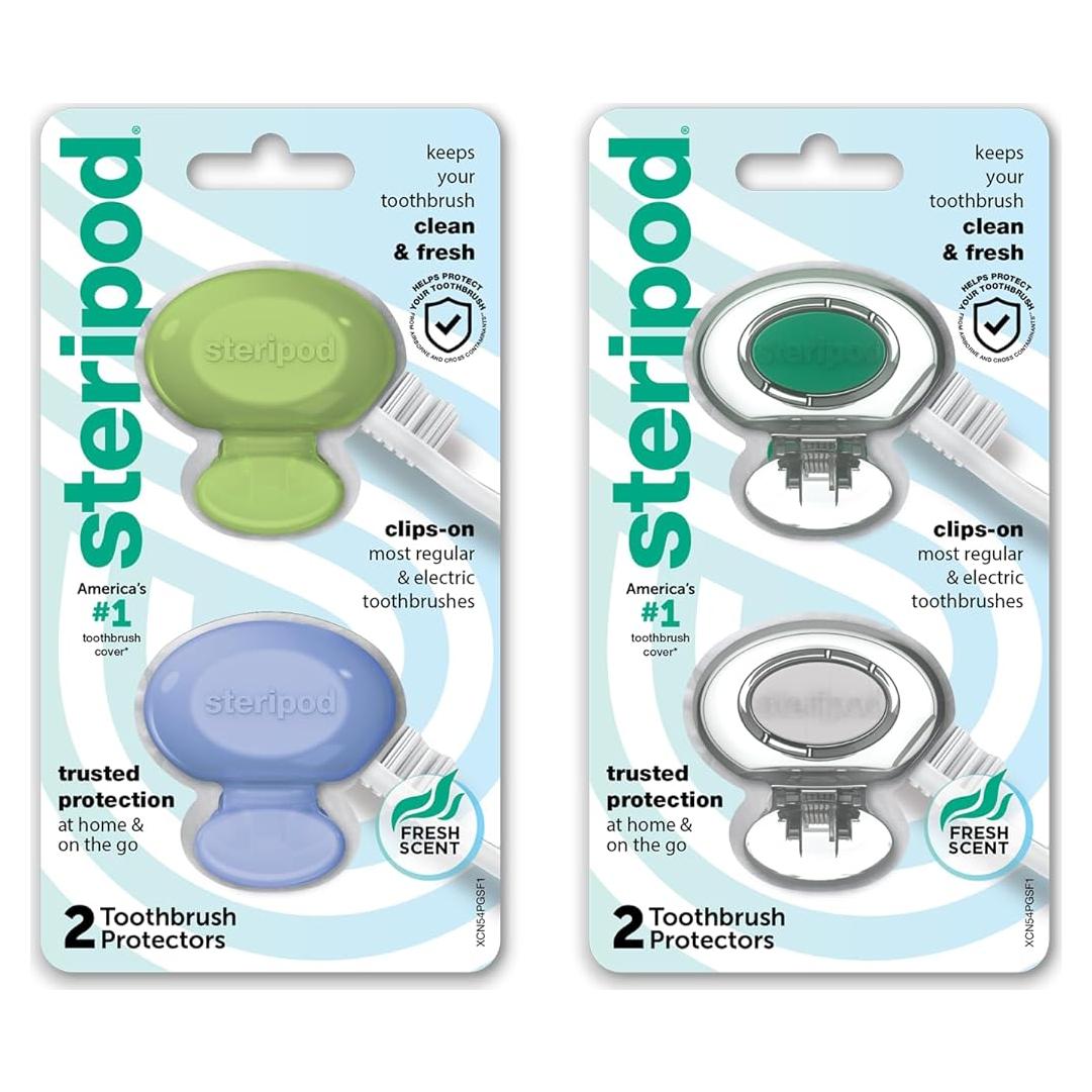 Protector de Cepillo de Dientes Steripod - Paquete de 4, Multiusos