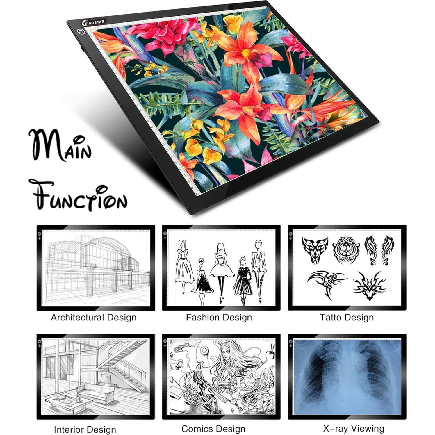 Caja de Luz A3 XIAOSTAR con Brillo Ajustable y Protección Ocular