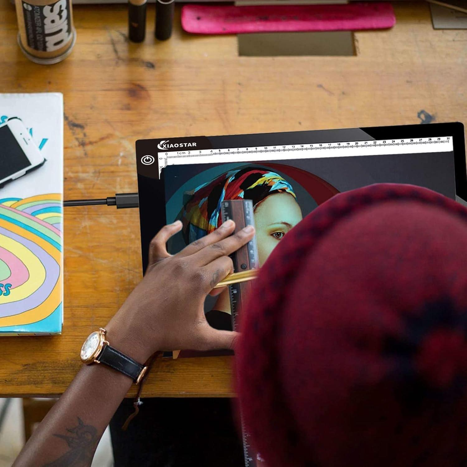 Caja de Luz A3 XIAOSTAR con Brillo Ajustable y Protección Ocular