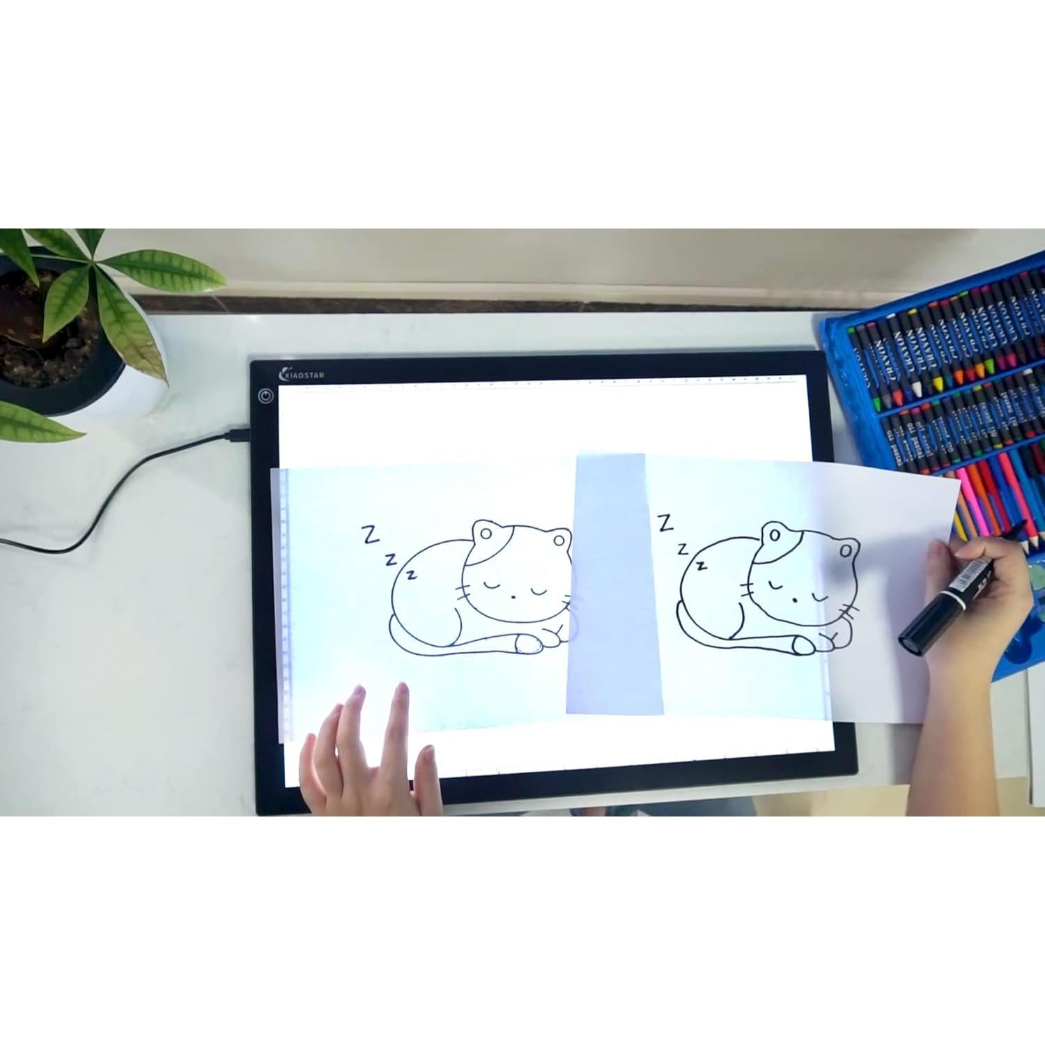 Caja de Luz A3 XIAOSTAR con Brillo Ajustable y Protección Ocular