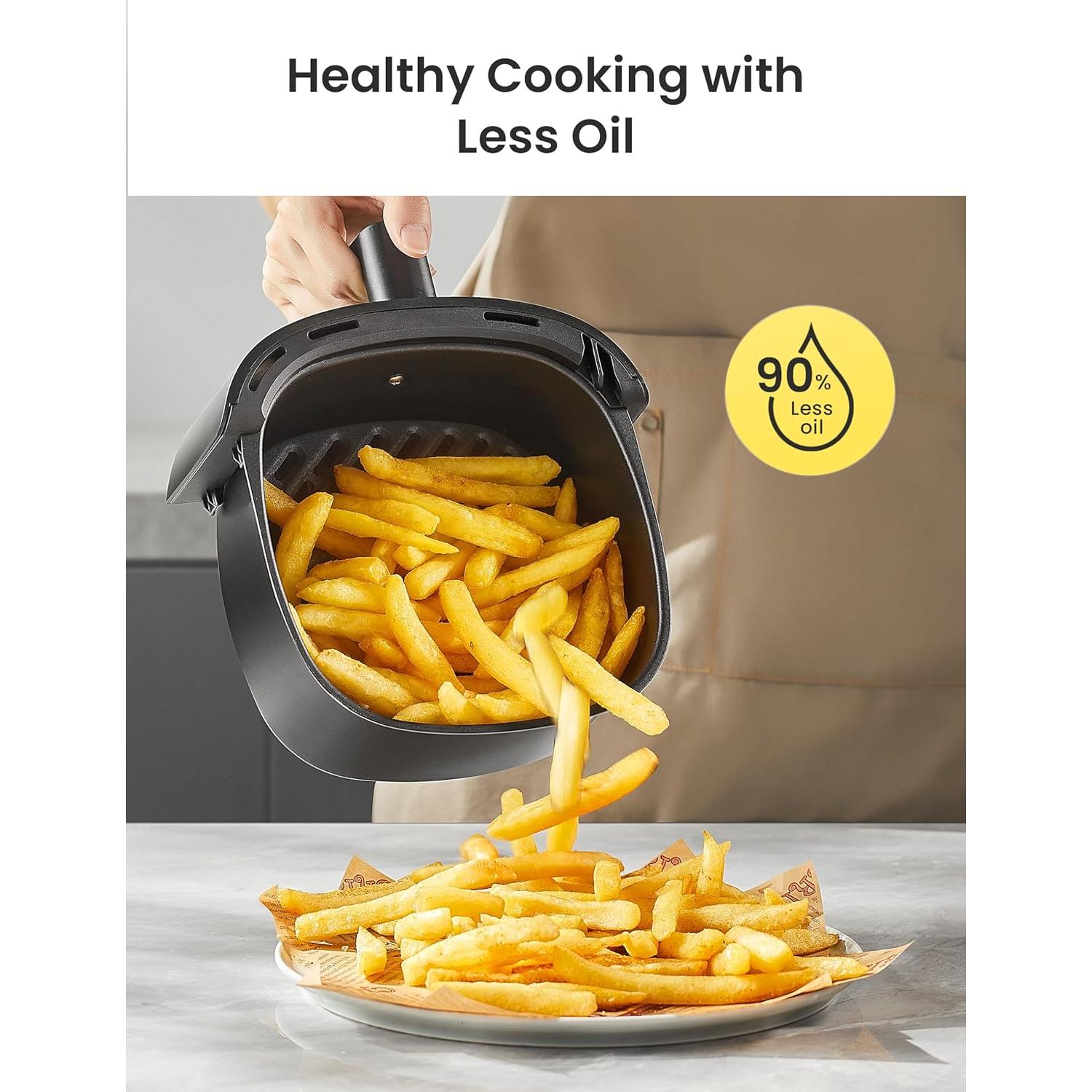 Freidora de Aire COMFEE' 2.1L con 12 Menús y Temporizador