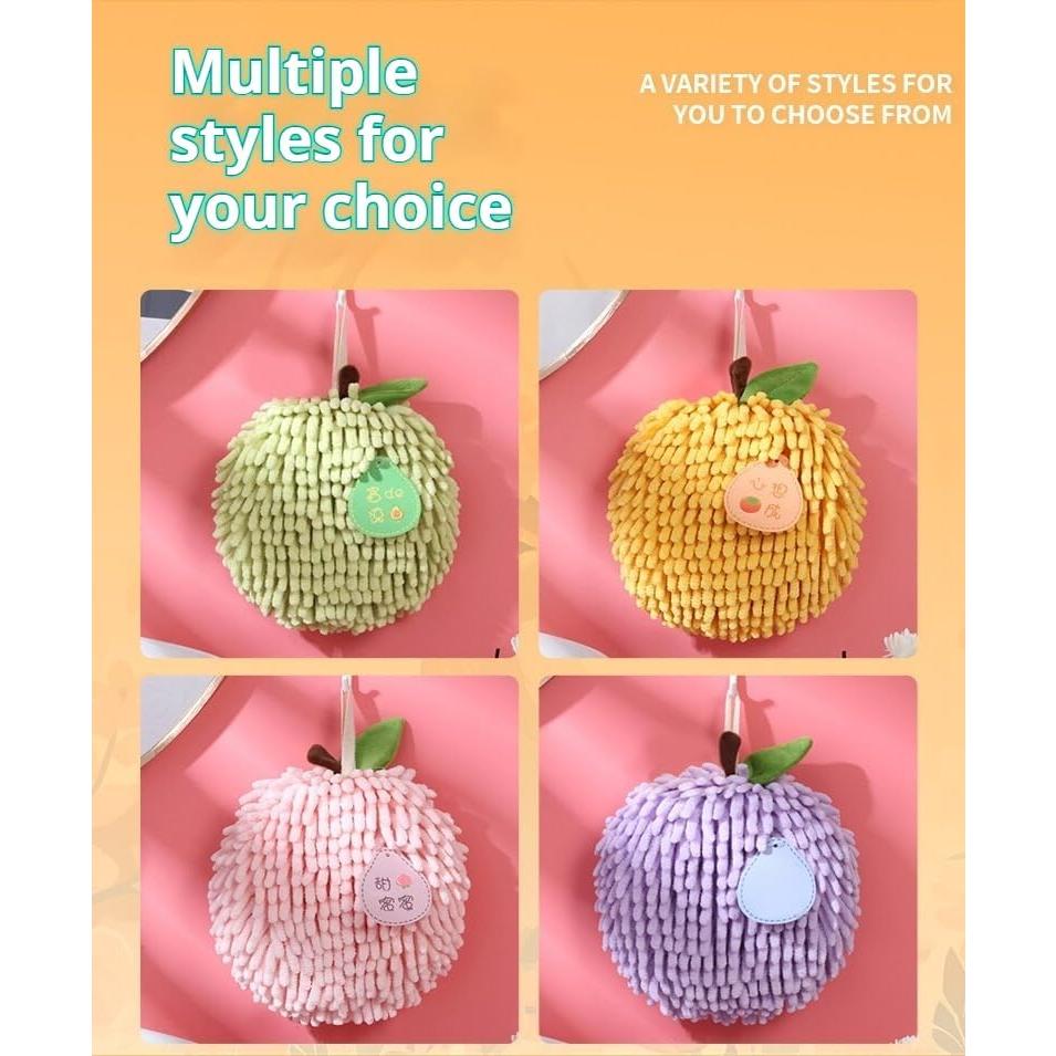 Toallas de Mano Decorativas Aimery 17x17 cm Frutas 2 Pcs