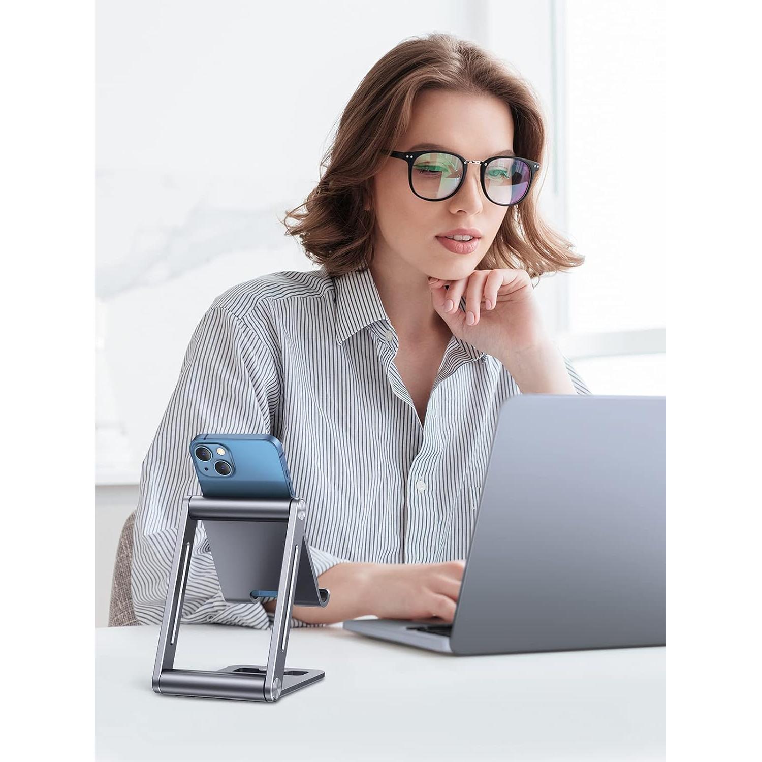 Soporte para Teléfono UGREEN Ajustable Metal Gris Espacial