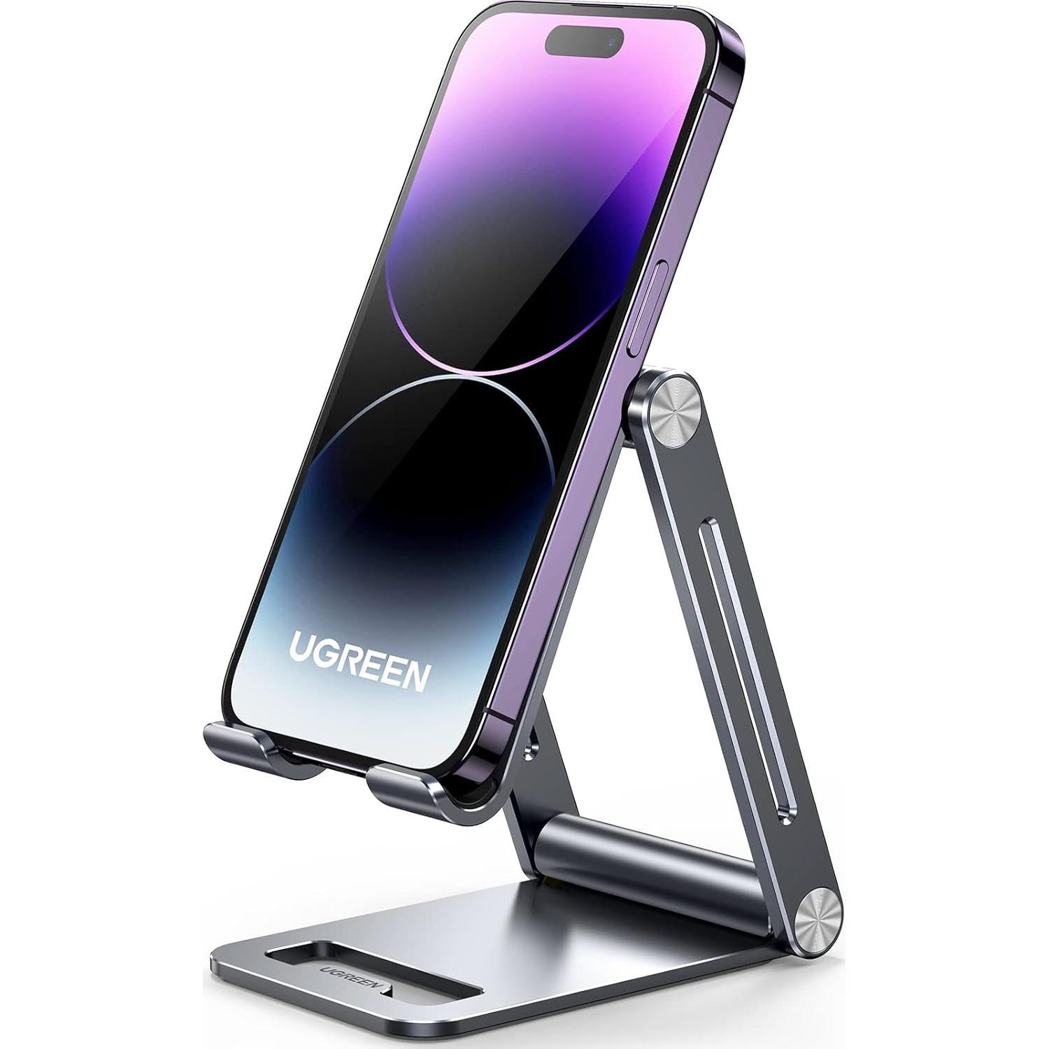 Soporte para Teléfono UGREEN Ajustable Metal Gris Espacial