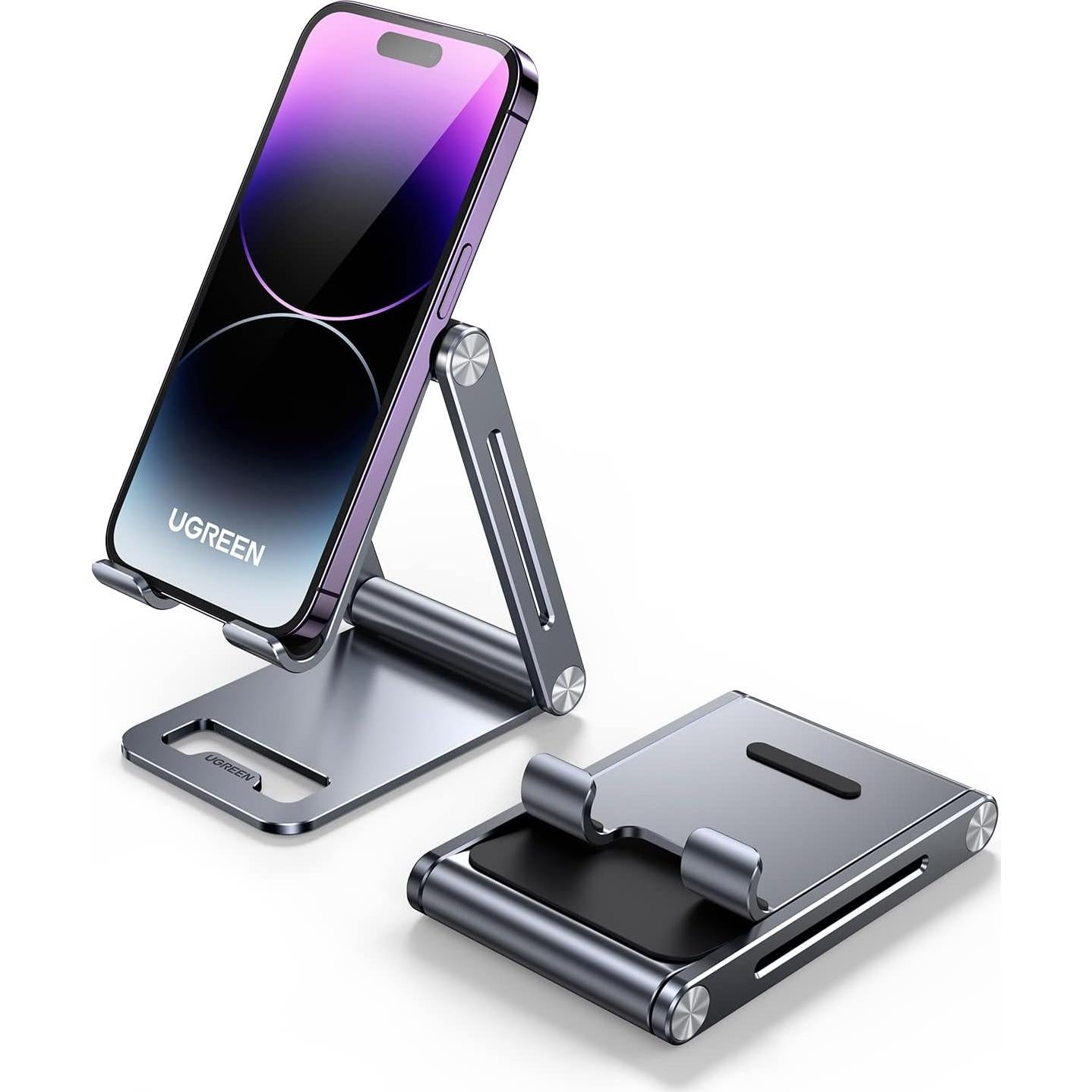 Soporte para Teléfono UGREEN Ajustable Metal Gris Espacial