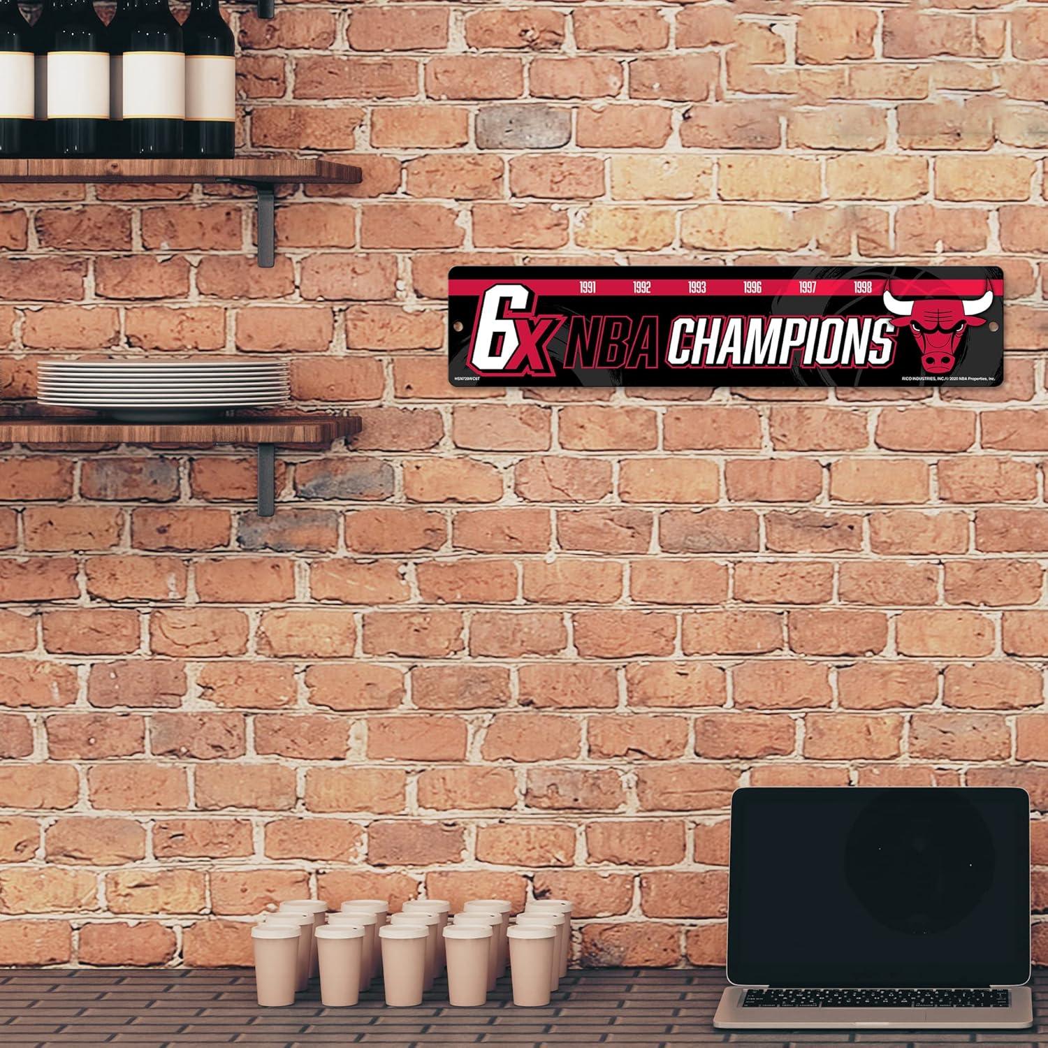 Señal de Calle Plástica Rico Industries NBA Chicago Bulls