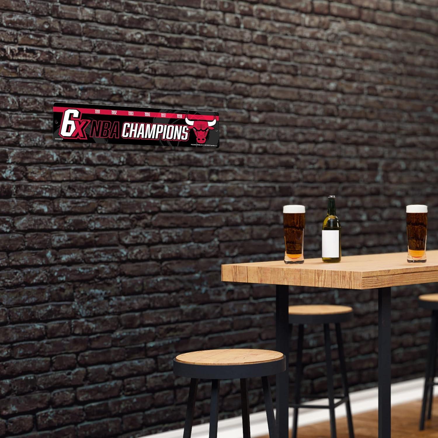 Señal de Calle Plástica Rico Industries NBA Chicago Bulls