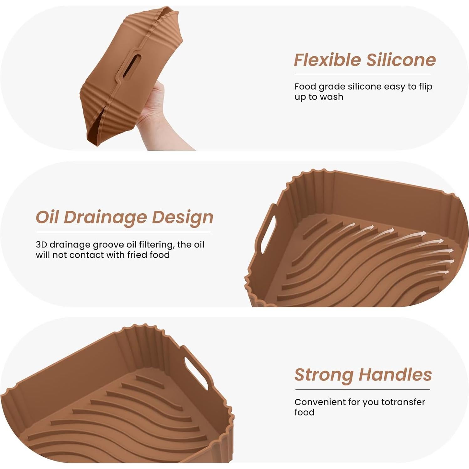 Forros de Silicona Redfly para Freidora de Aire 4-5 QT