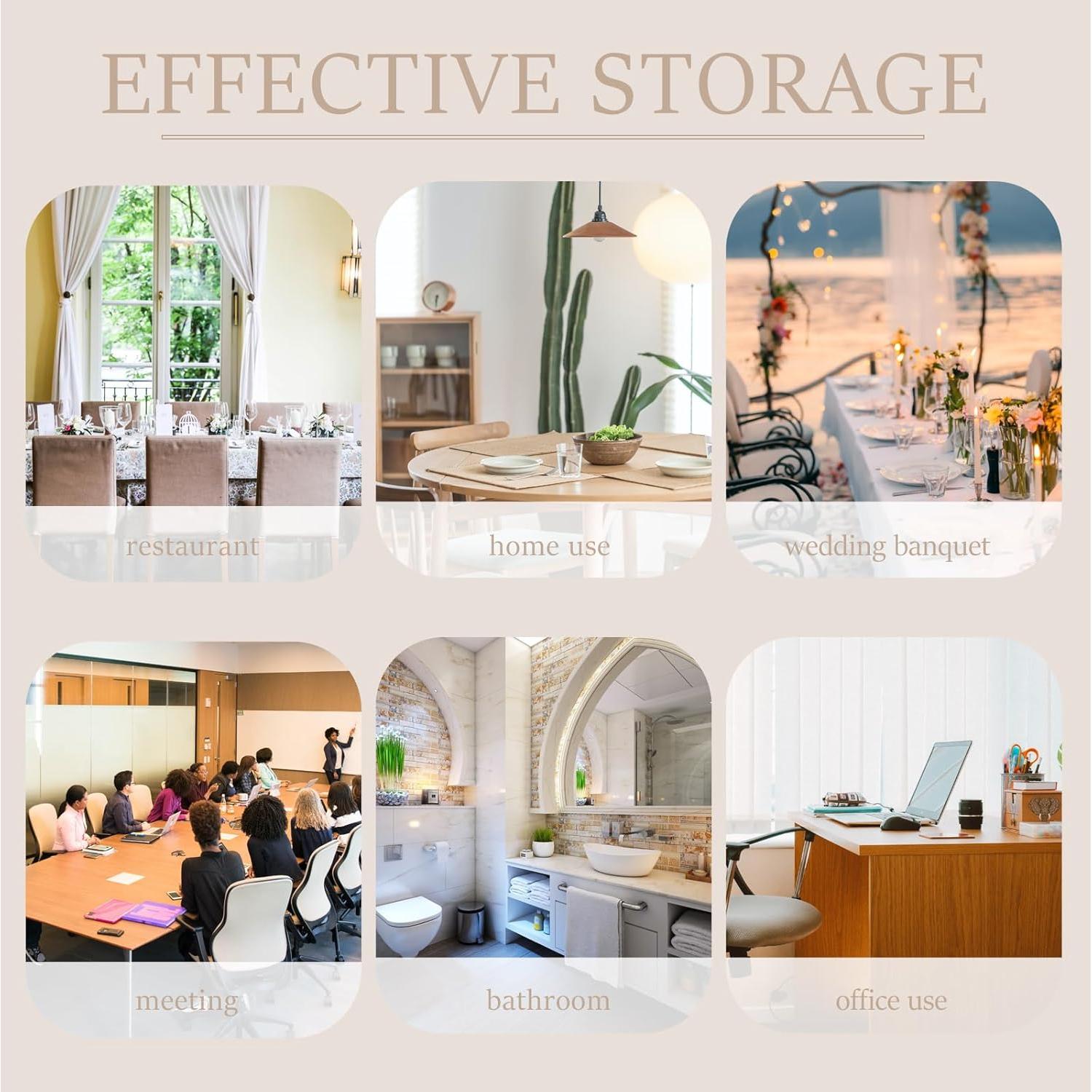 Cestas Tejidas DOITOOL 4 Pcs Madera 6.35x4.32cm