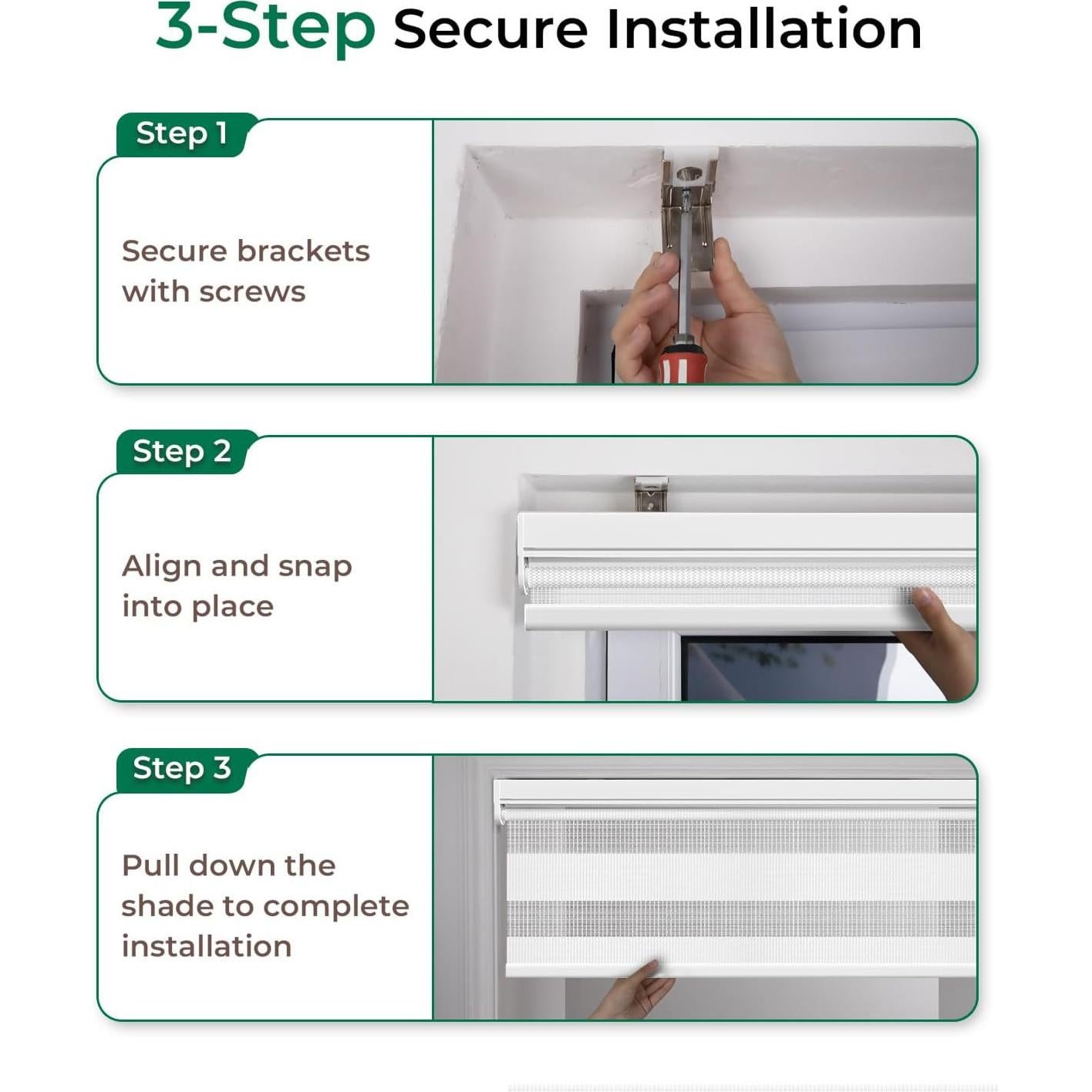 Cortinas Eléctricas Todoen Zebra 89x183 cm con Control Remoto